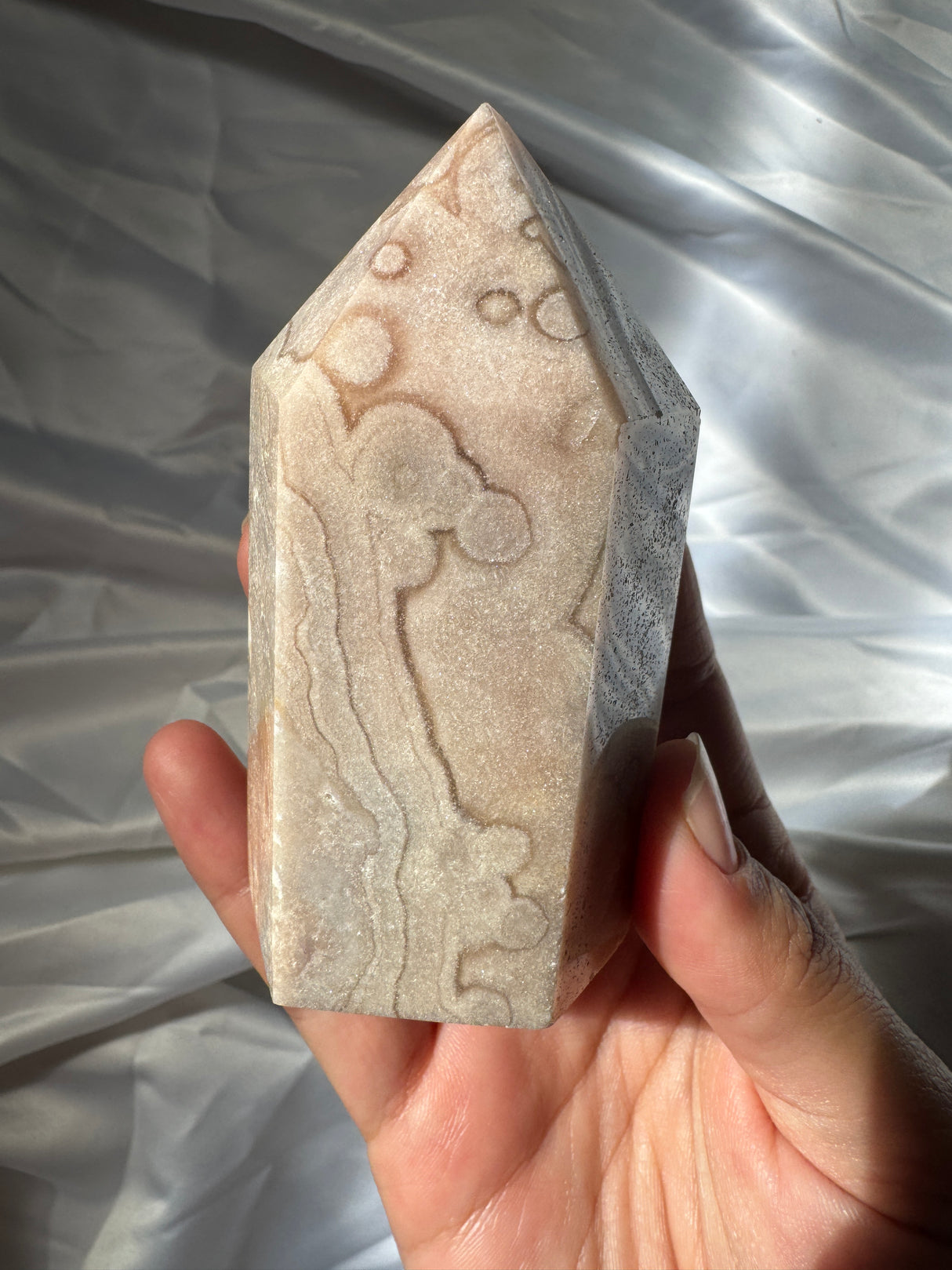 Pastel Orby Pink Amethyst Tower