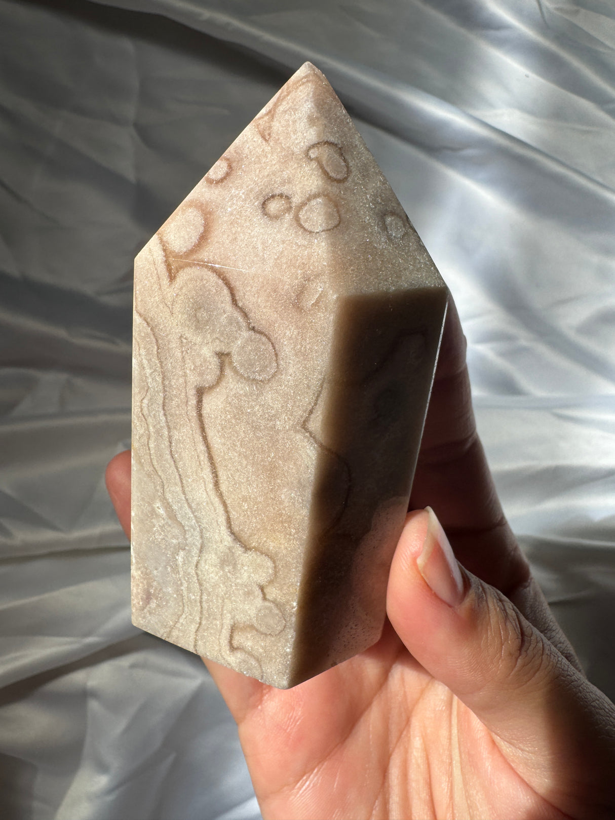 Pastel Orby Pink Amethyst Tower