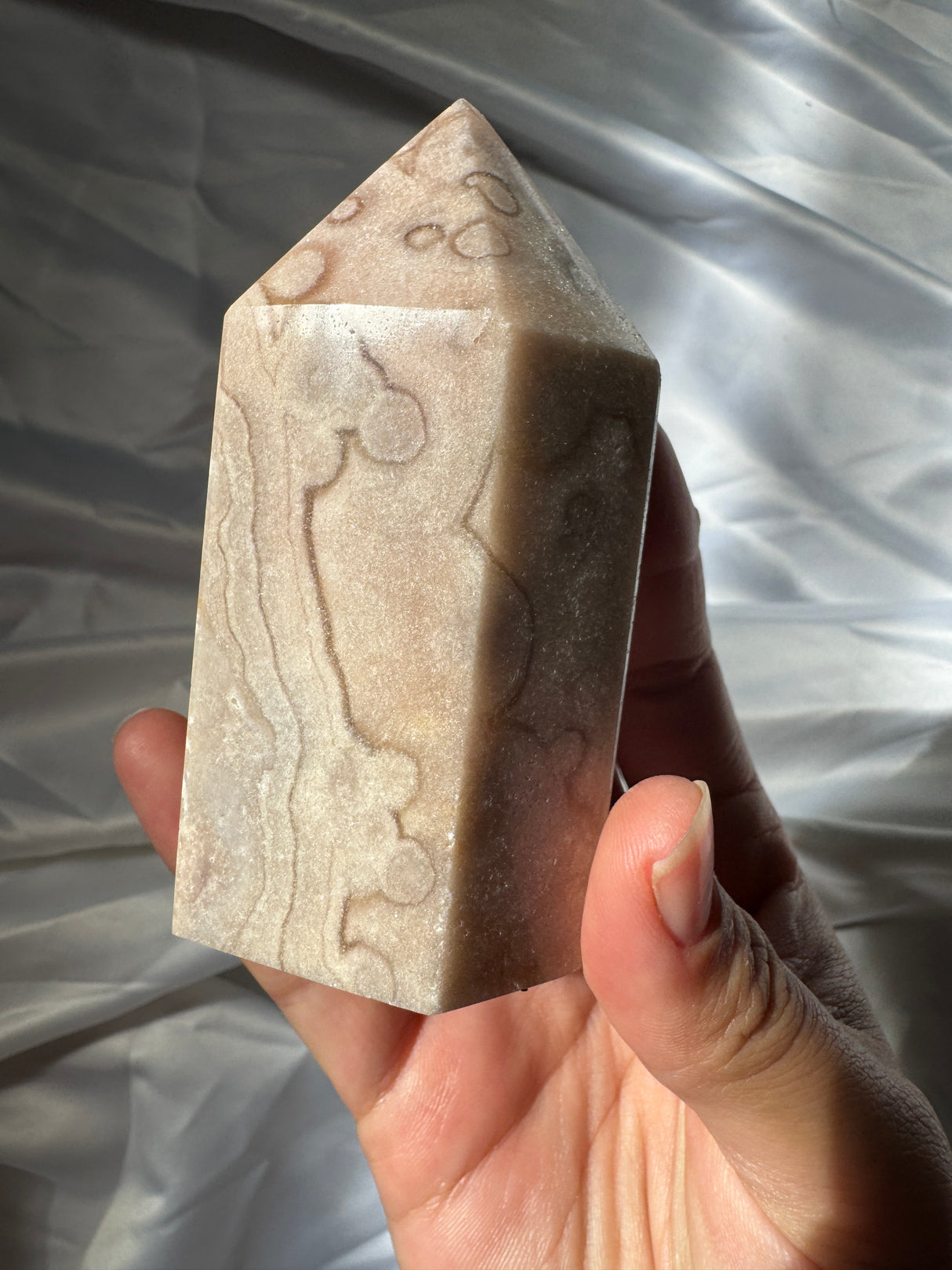 Pastel Orby Pink Amethyst Tower