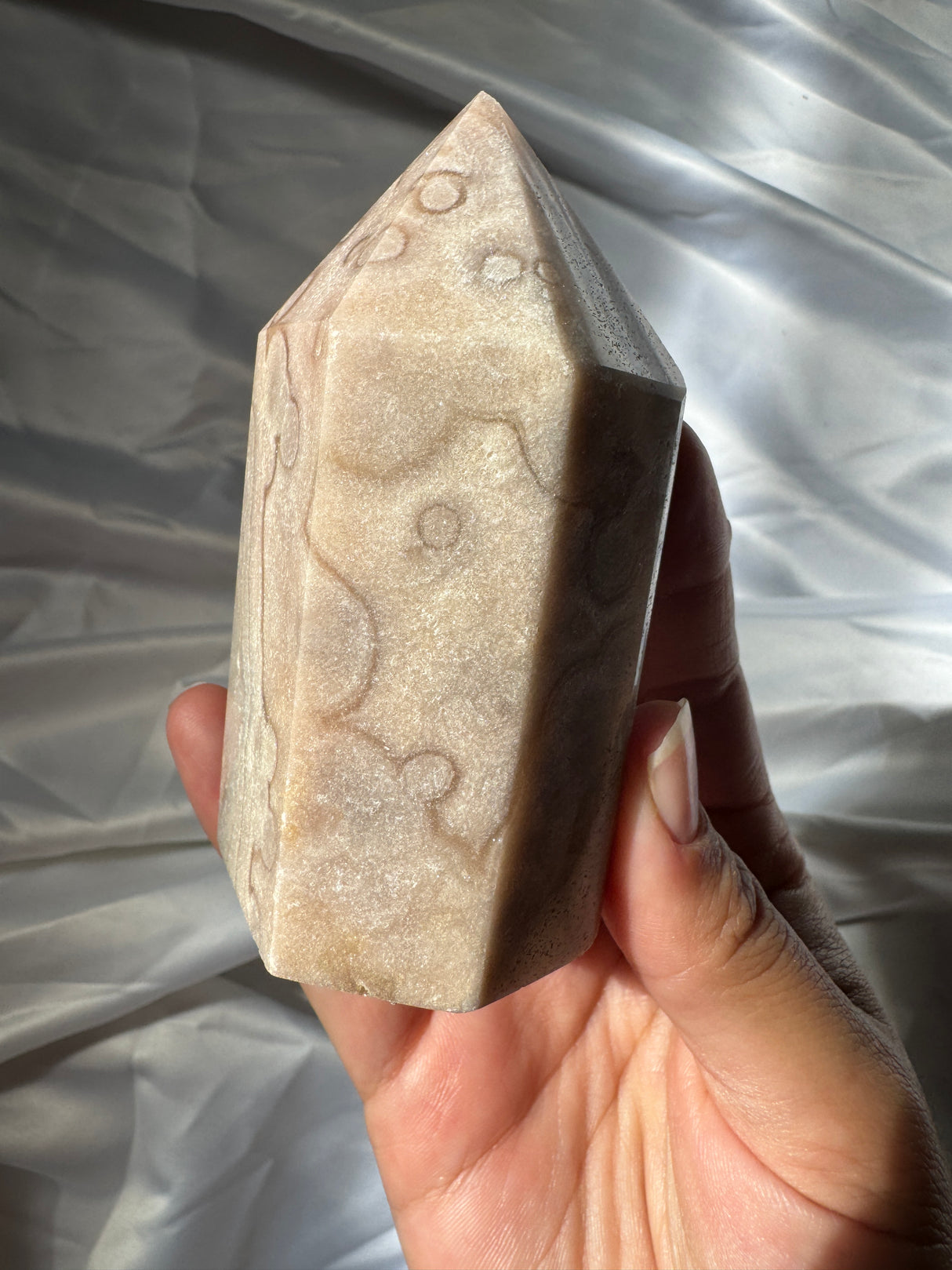 Pastel Orby Pink Amethyst Tower