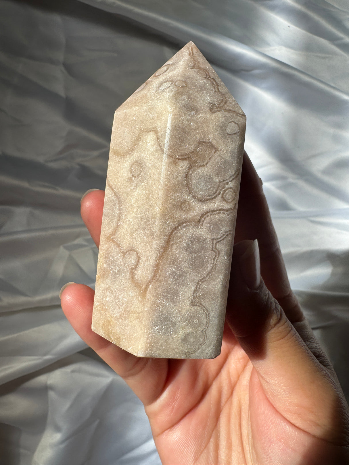 Pastel Orby Pink Amethyst Tower