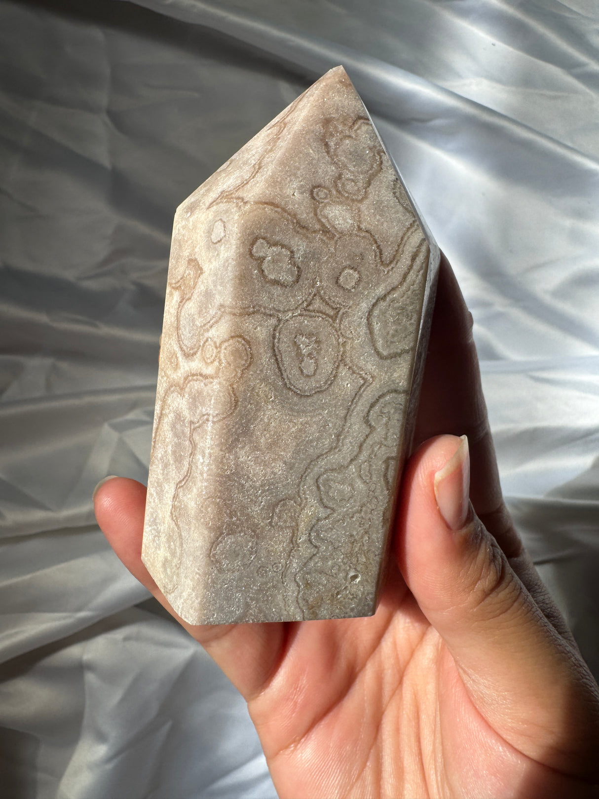 Pastel Orby Pink Amethyst Tower