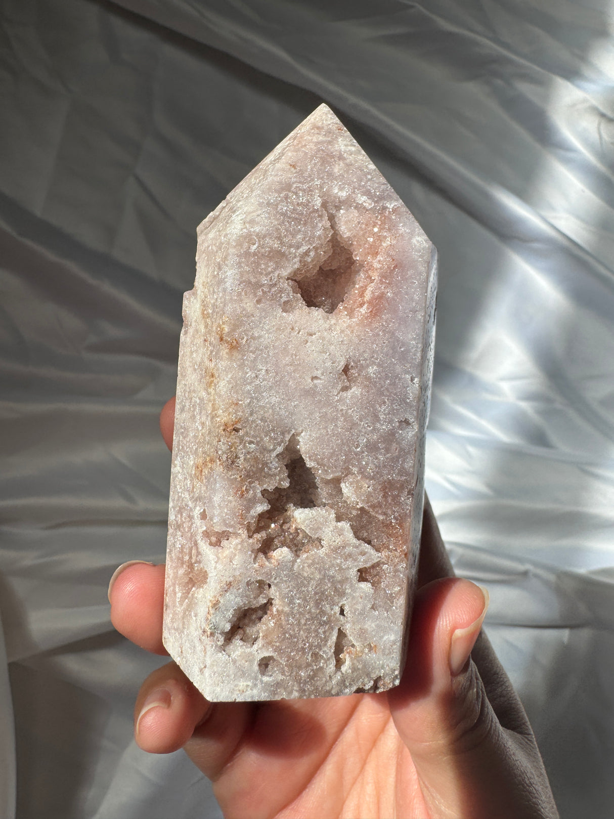 Druzy Pink Amethyst Tower