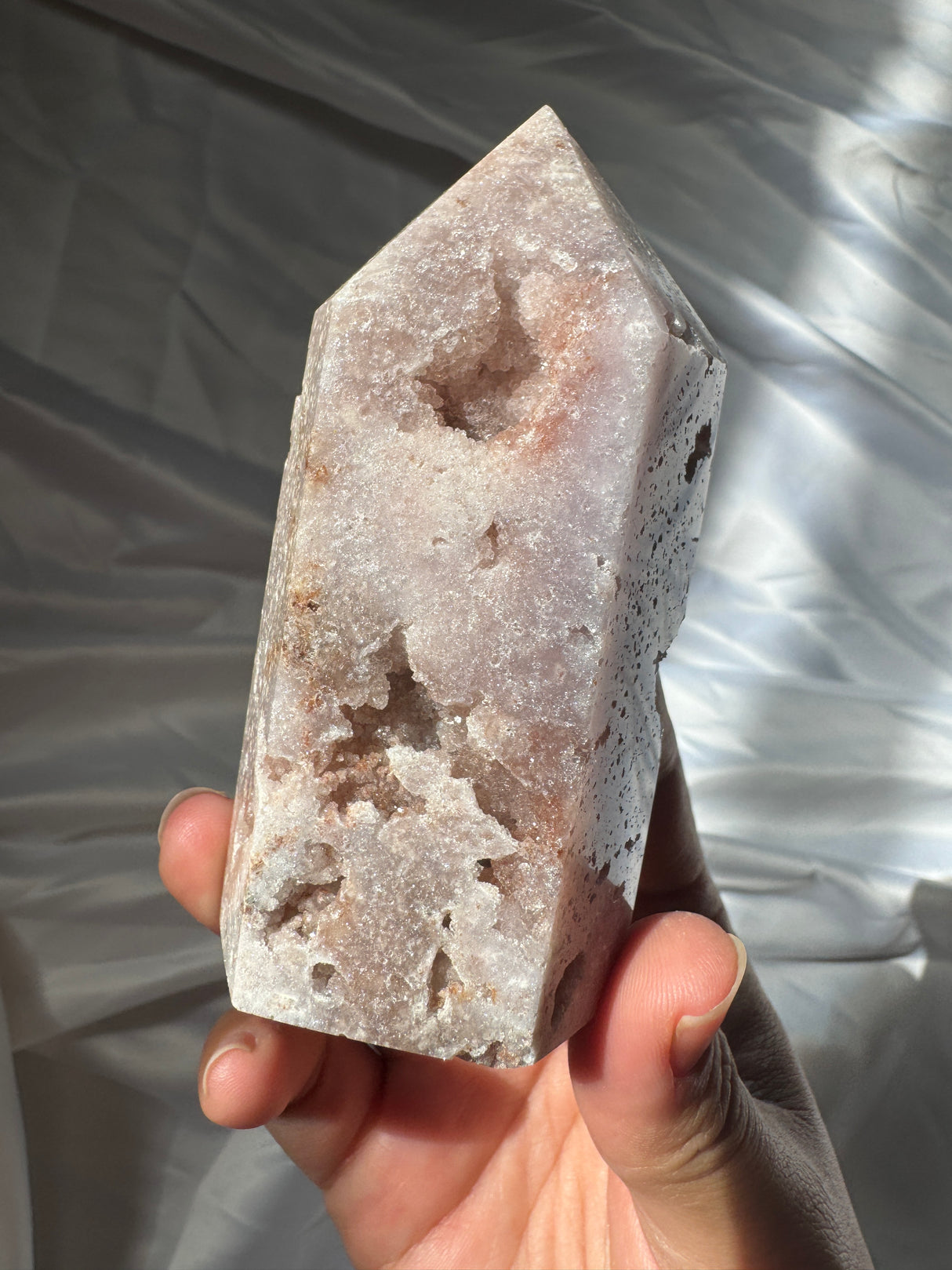 Druzy Pink Amethyst Tower