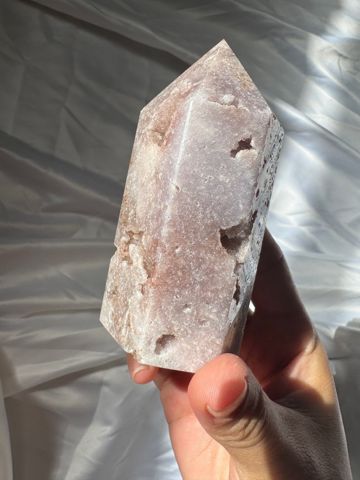 Druzy Pink Amethyst Tower