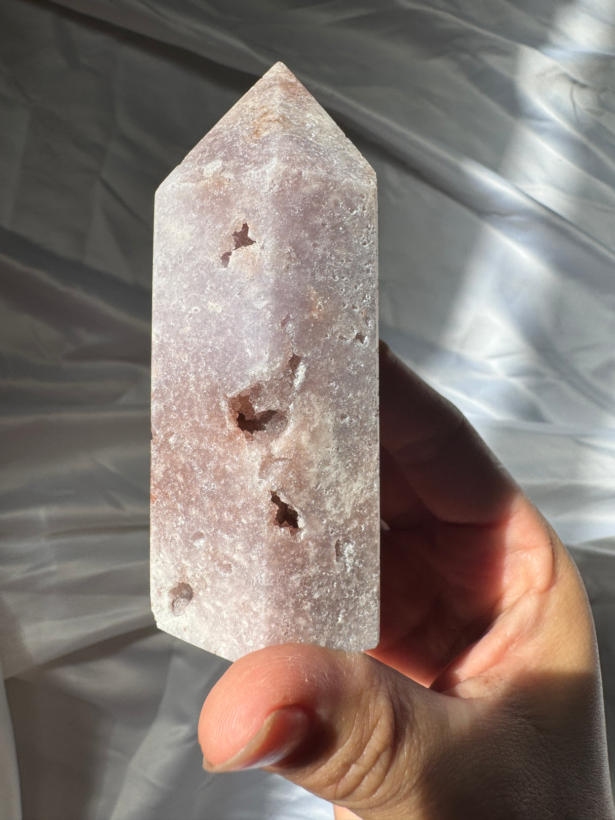 Druzy Pink Amethyst Tower