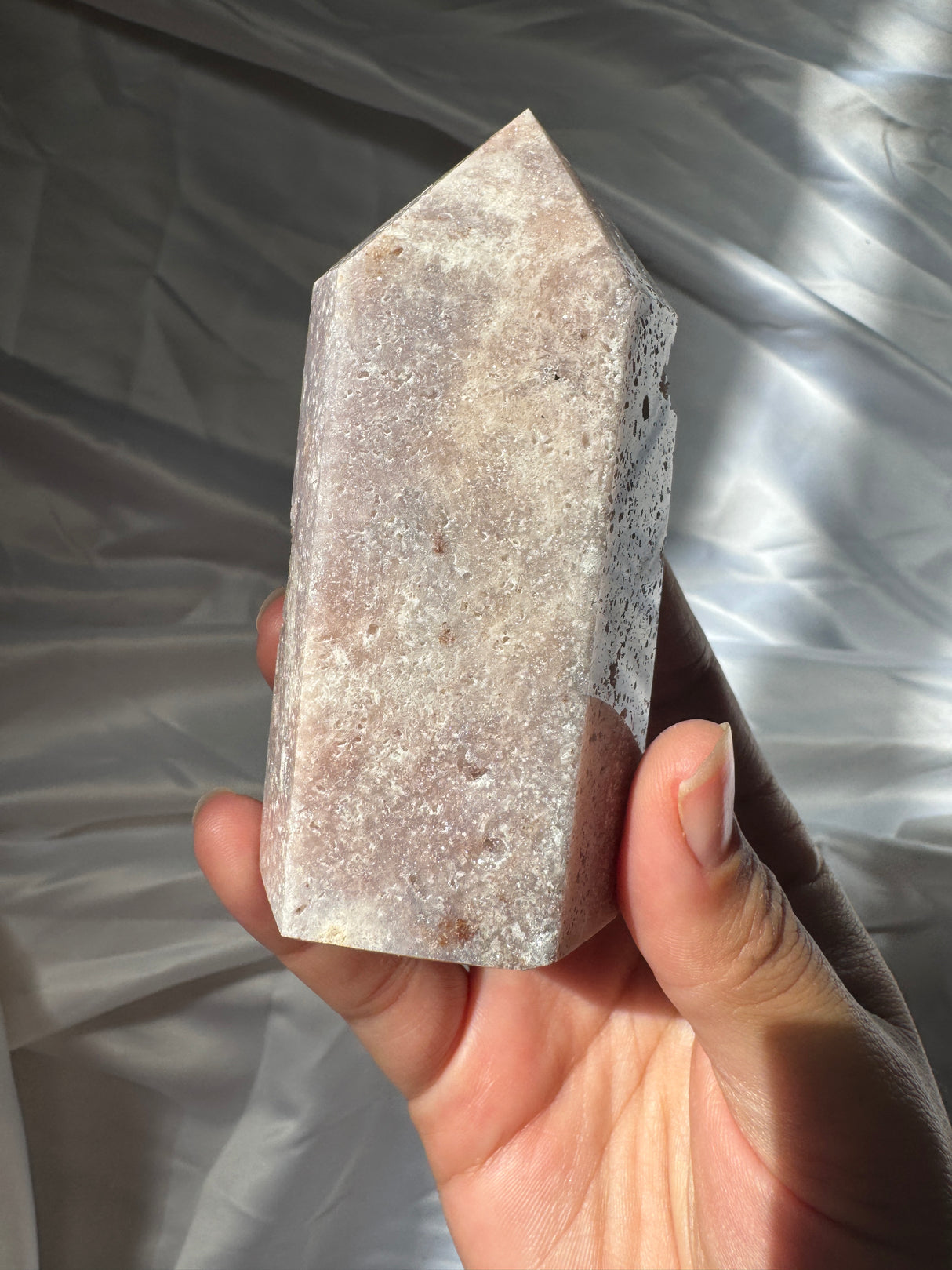 Druzy Pink Amethyst Tower