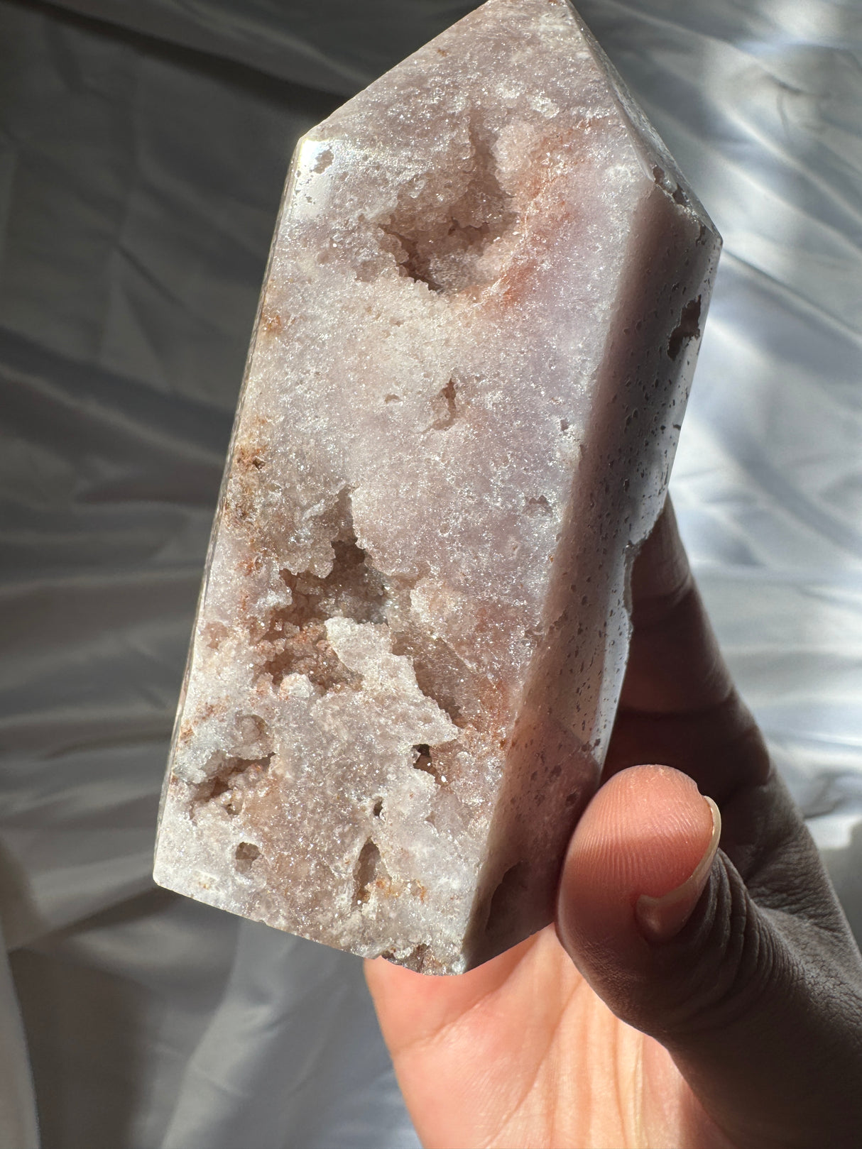 Druzy Pink Amethyst Tower