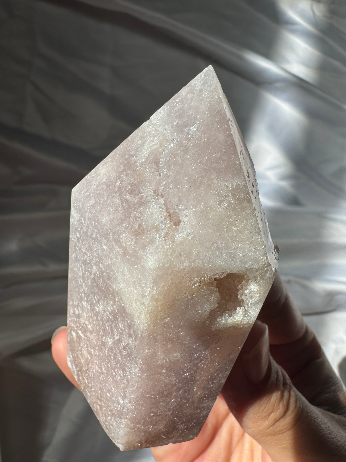 Druzy Pink Amethyst Tower