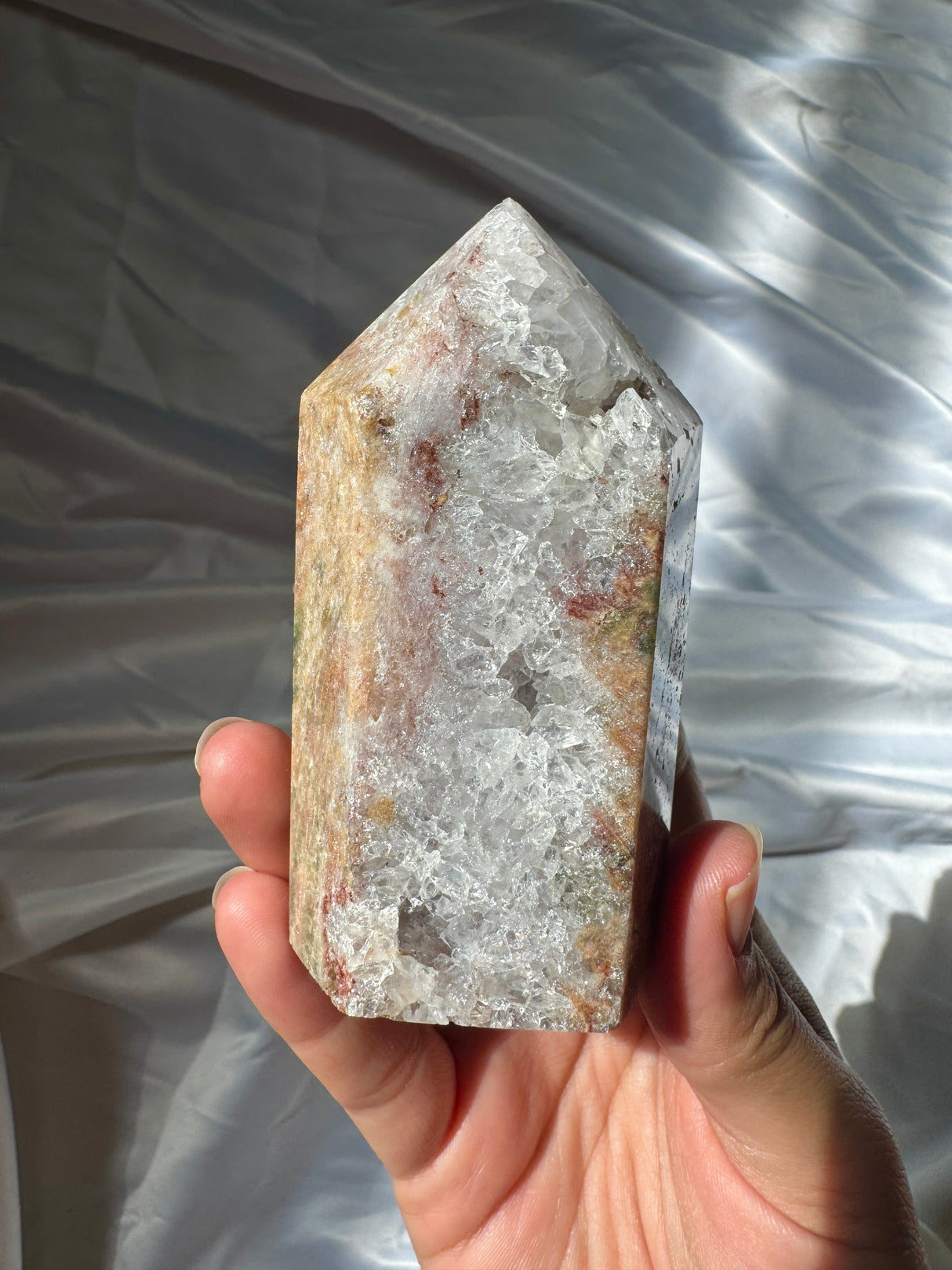 Pink Amethyst Tower with Quartz