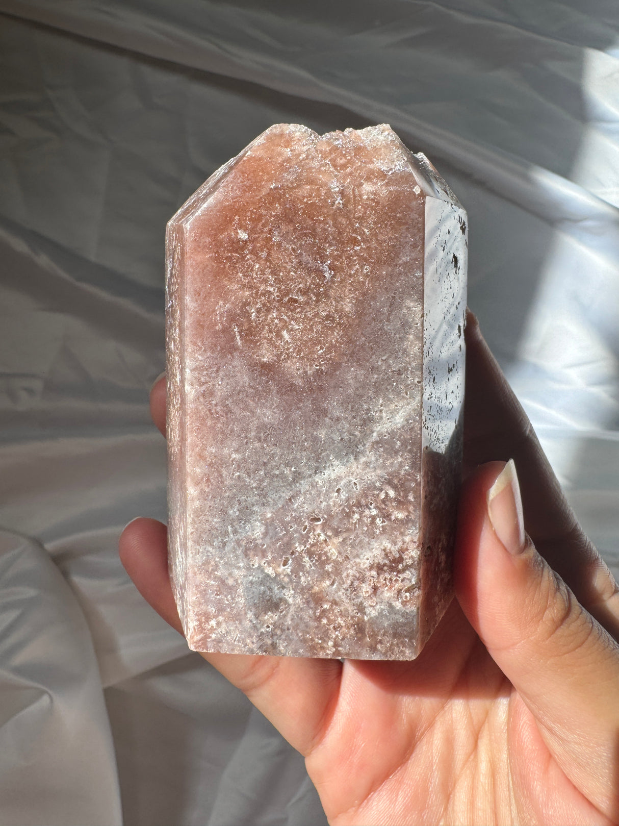 Druzy Pink Amethyst Tower