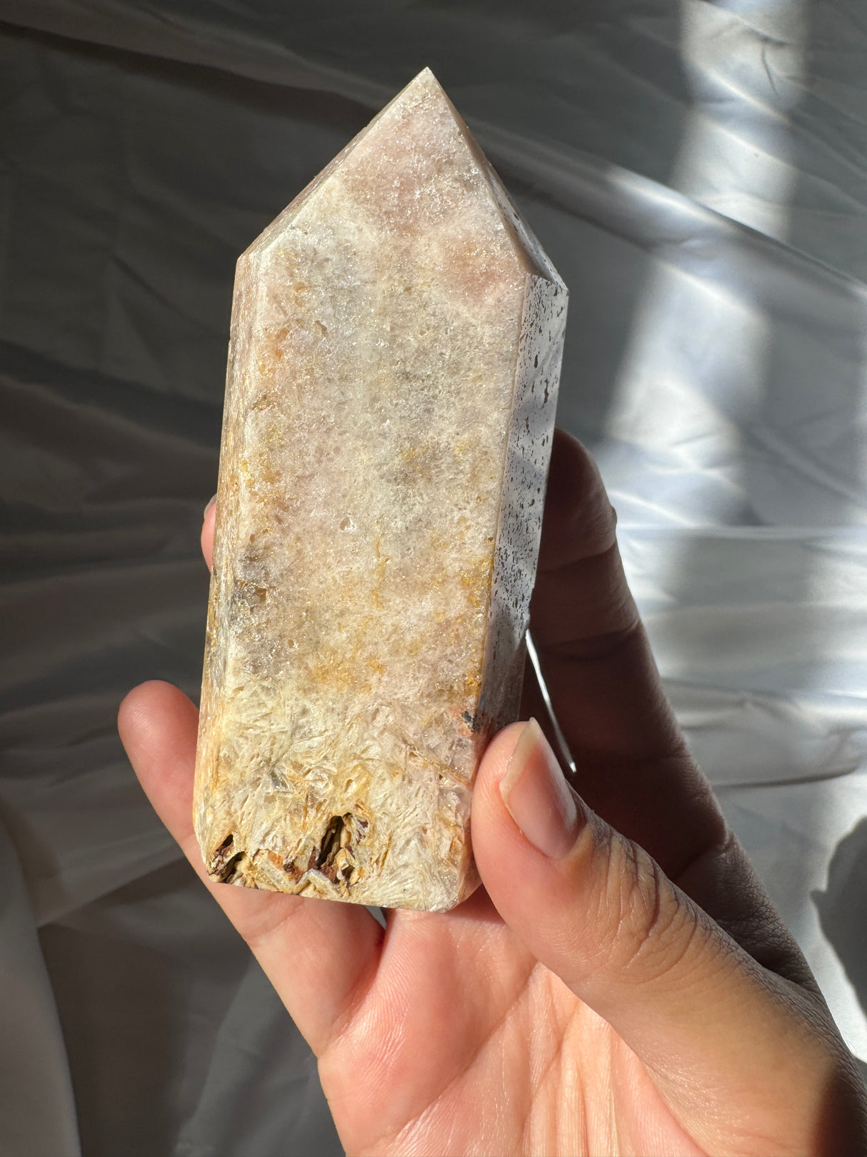 Druzy Pink Amethyst Tower