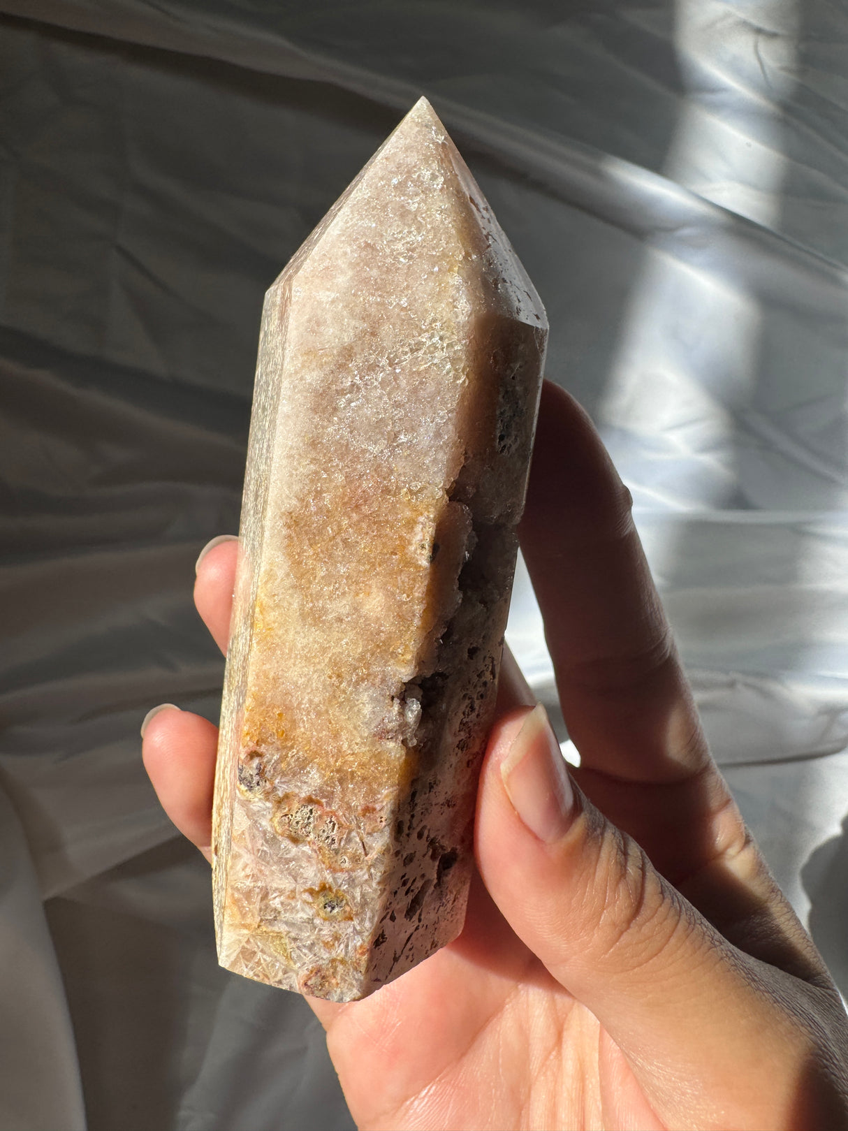 Druzy Pink Amethyst Tower