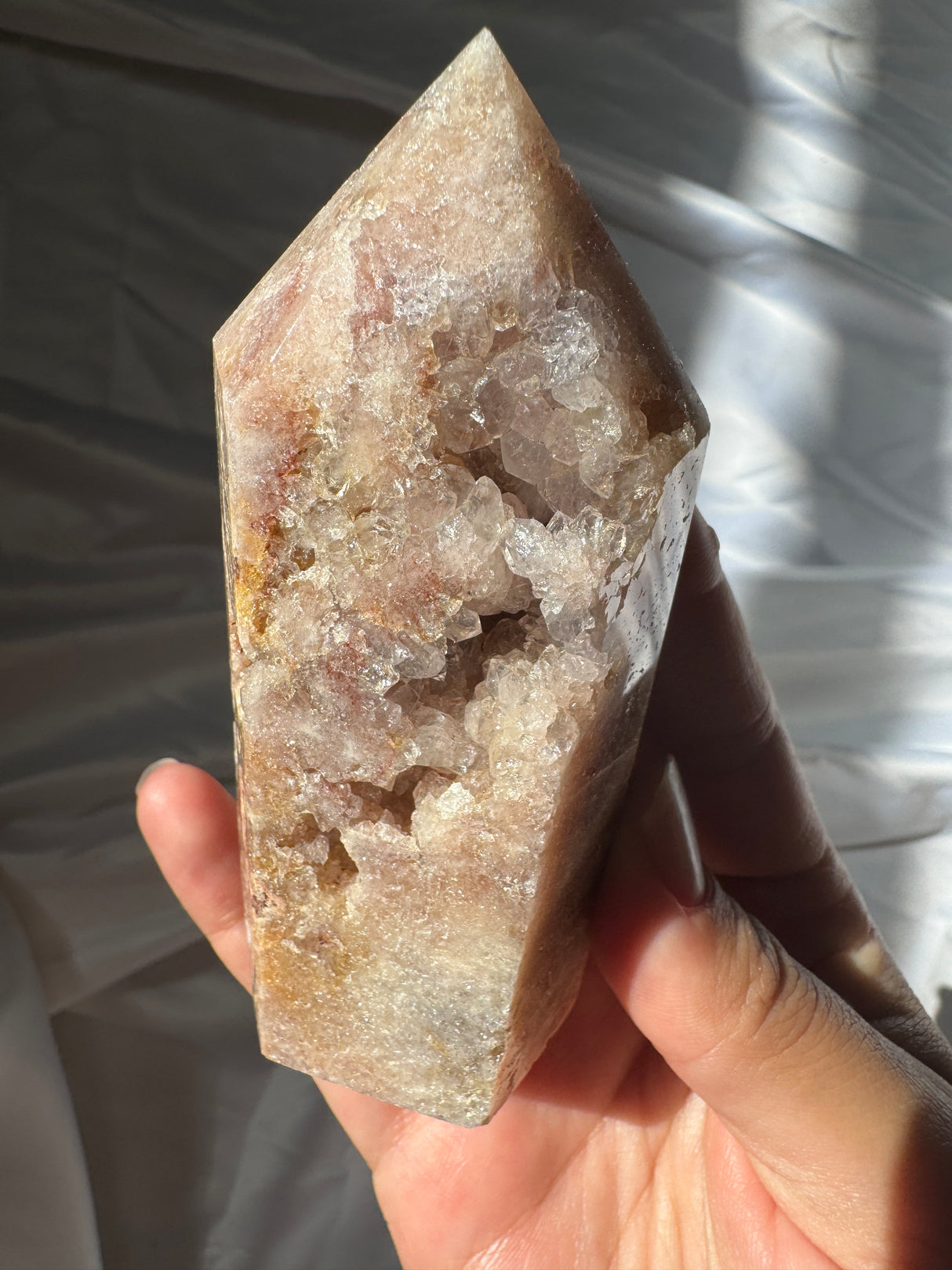 Druzy Pink Amethyst Tower