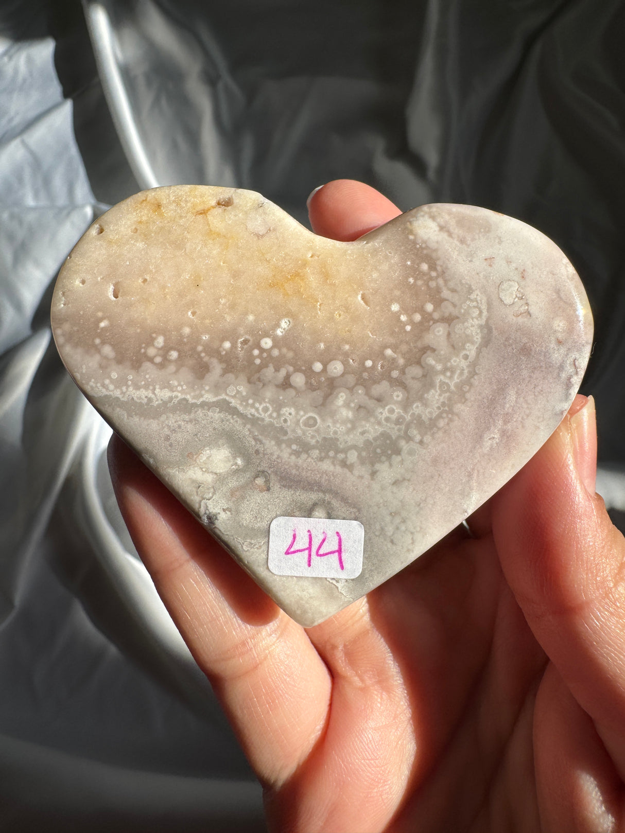 Flower Agate Heart