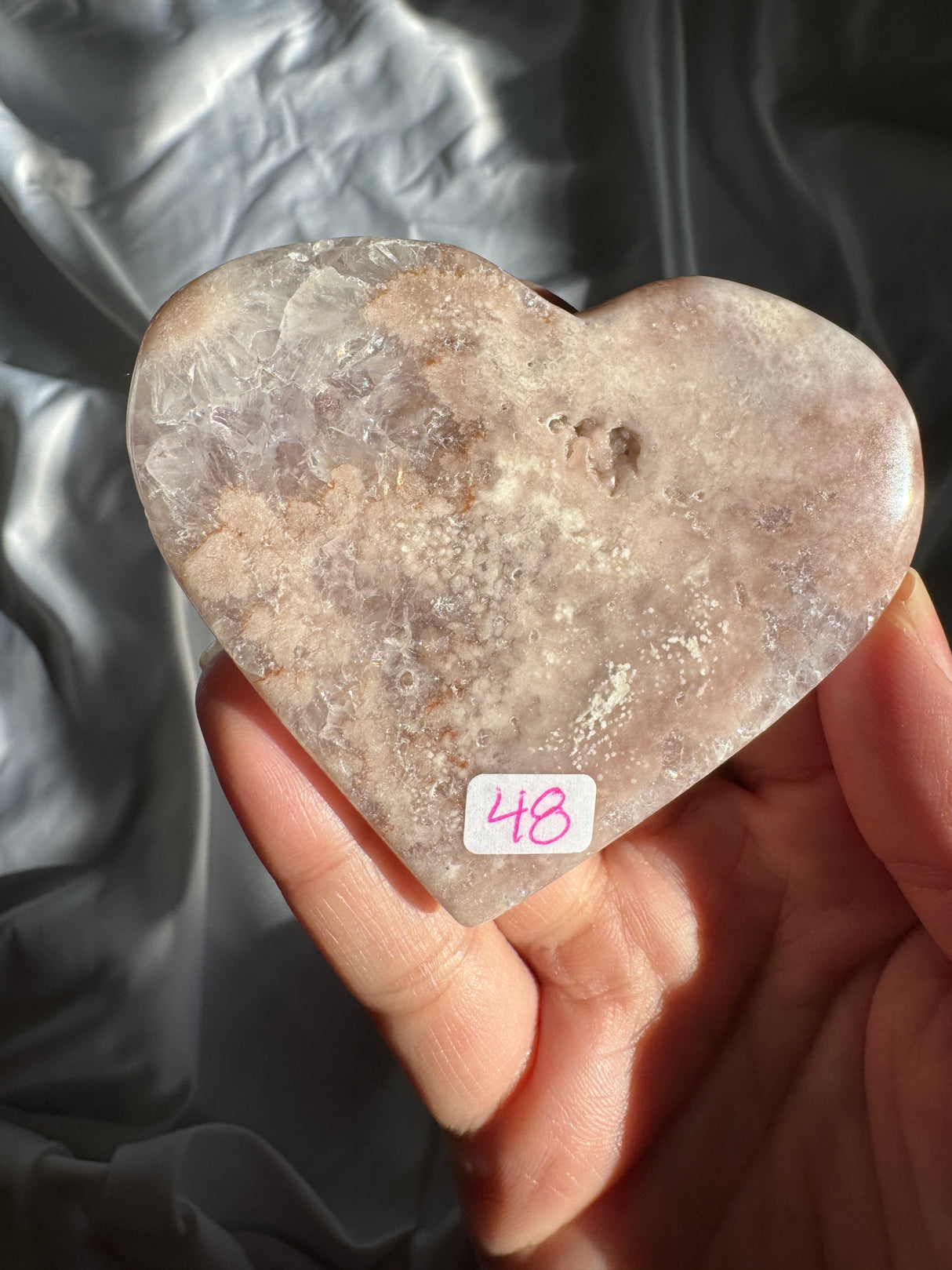 Flower Agate Heart