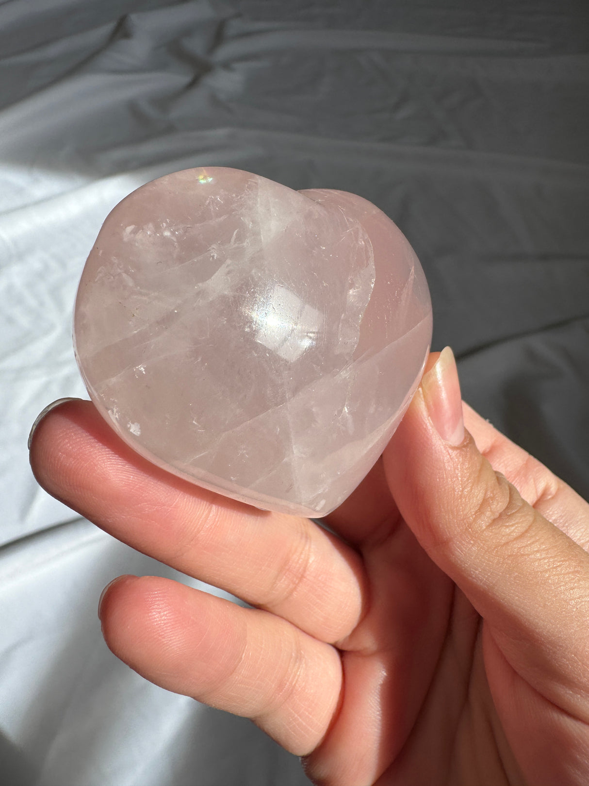 Gemmy Rose Quartz Heart