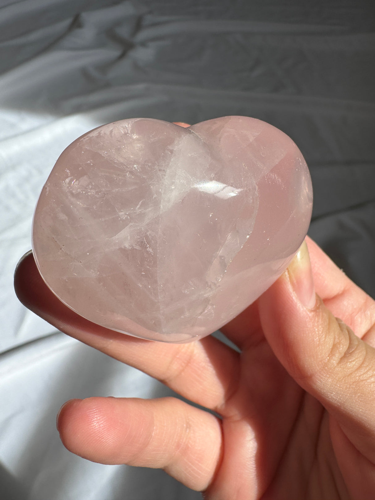 Gemmy Rose Quartz Heart