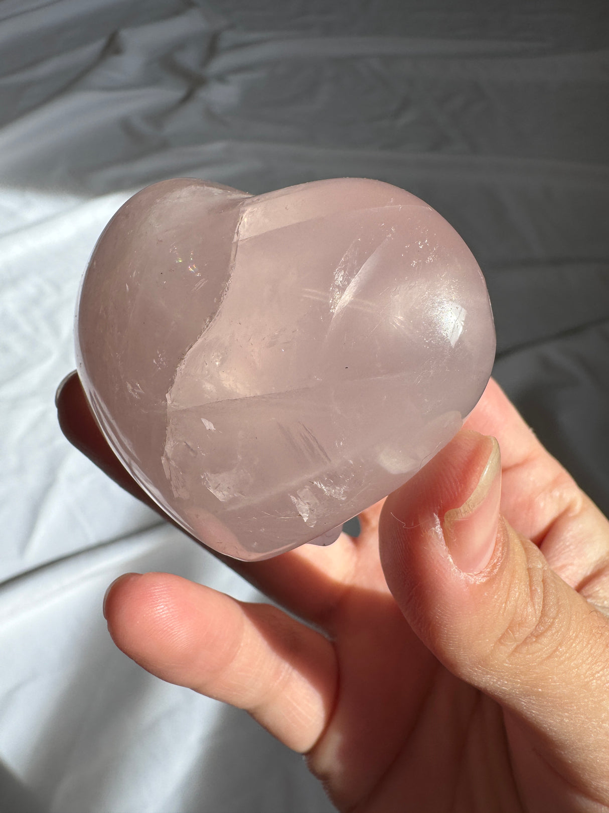 Gemmy Rose Quartz Heart