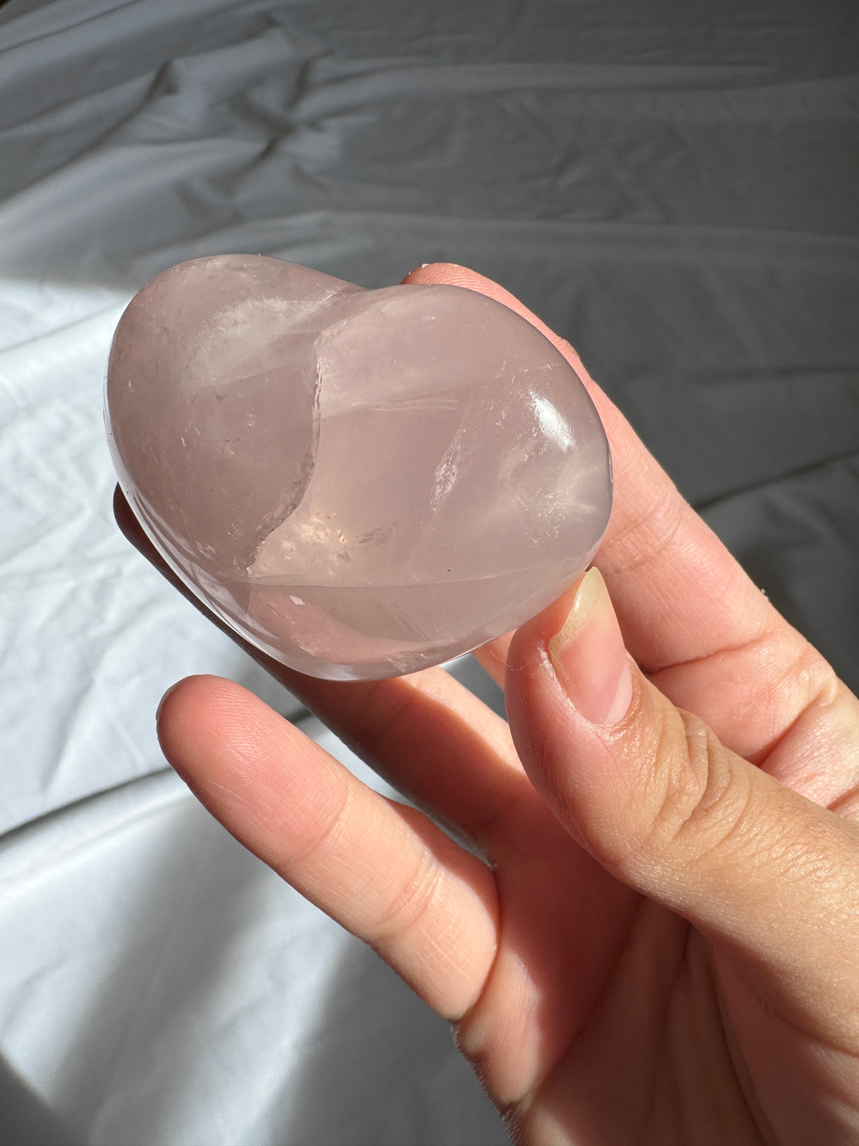 Gemmy Rose Quartz Heart