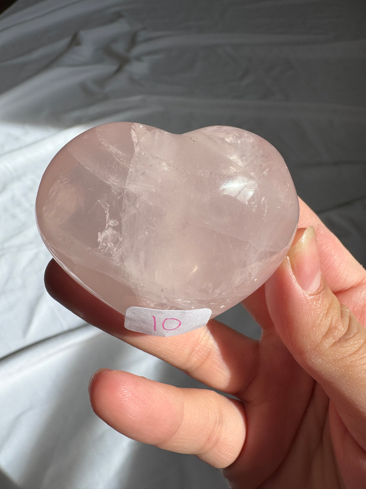 Gemmy Rose Quartz Heart