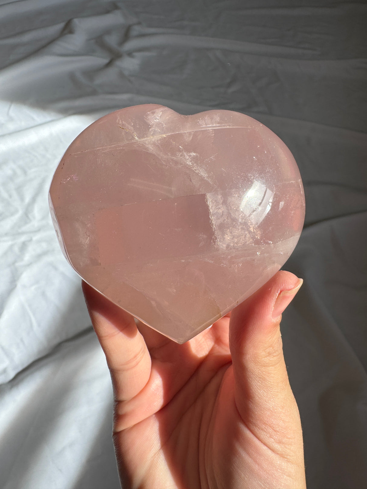 Gemmy Rose Quartz Heart