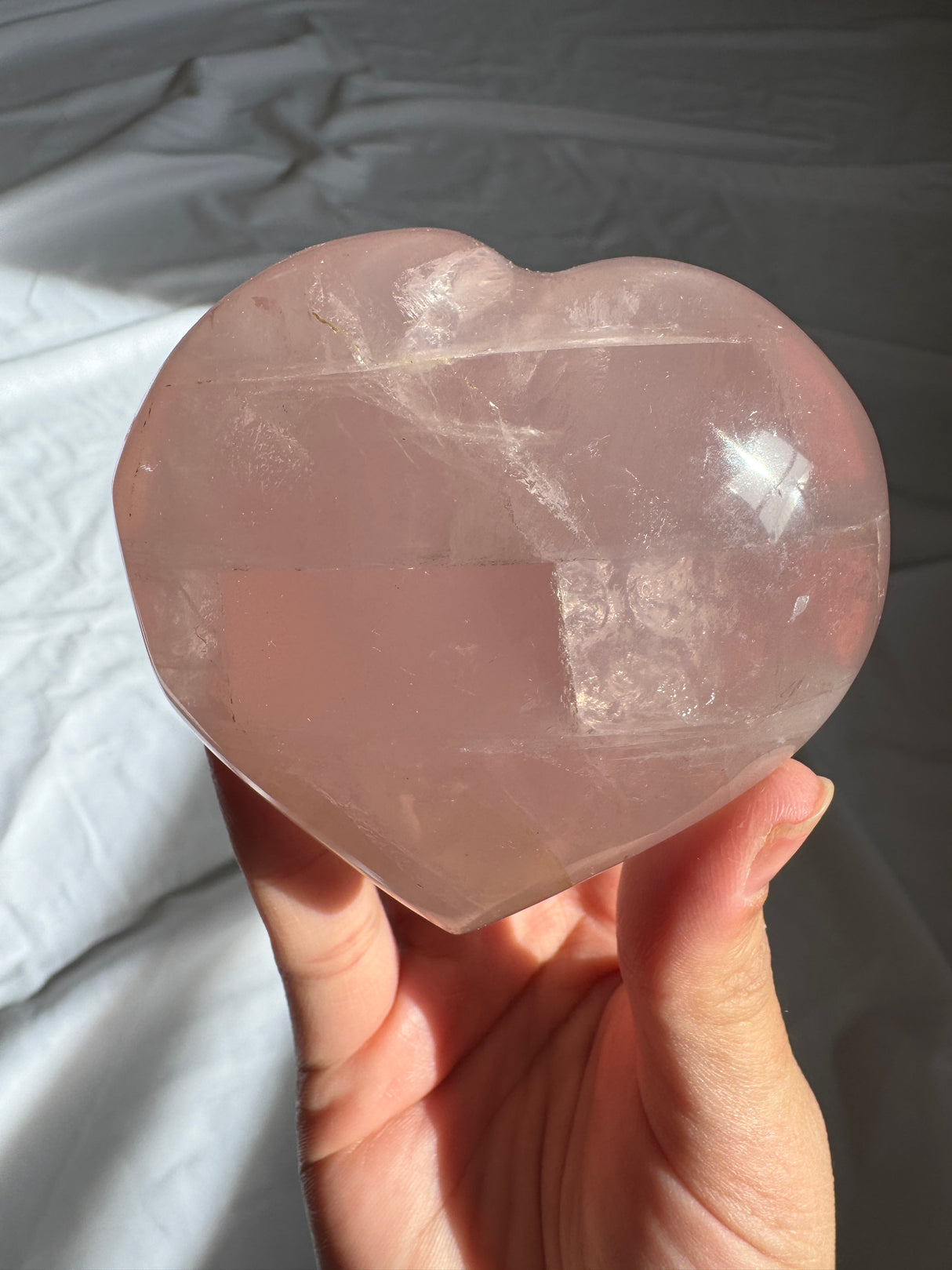Gemmy Rose Quartz Heart