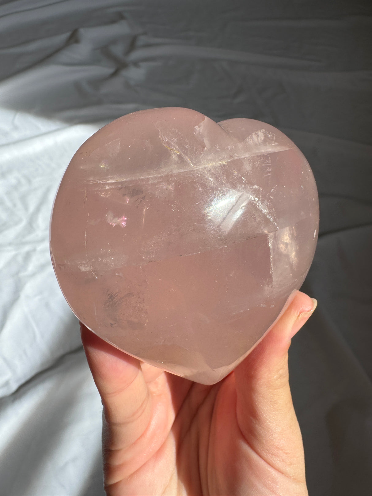 Gemmy Rose Quartz Heart