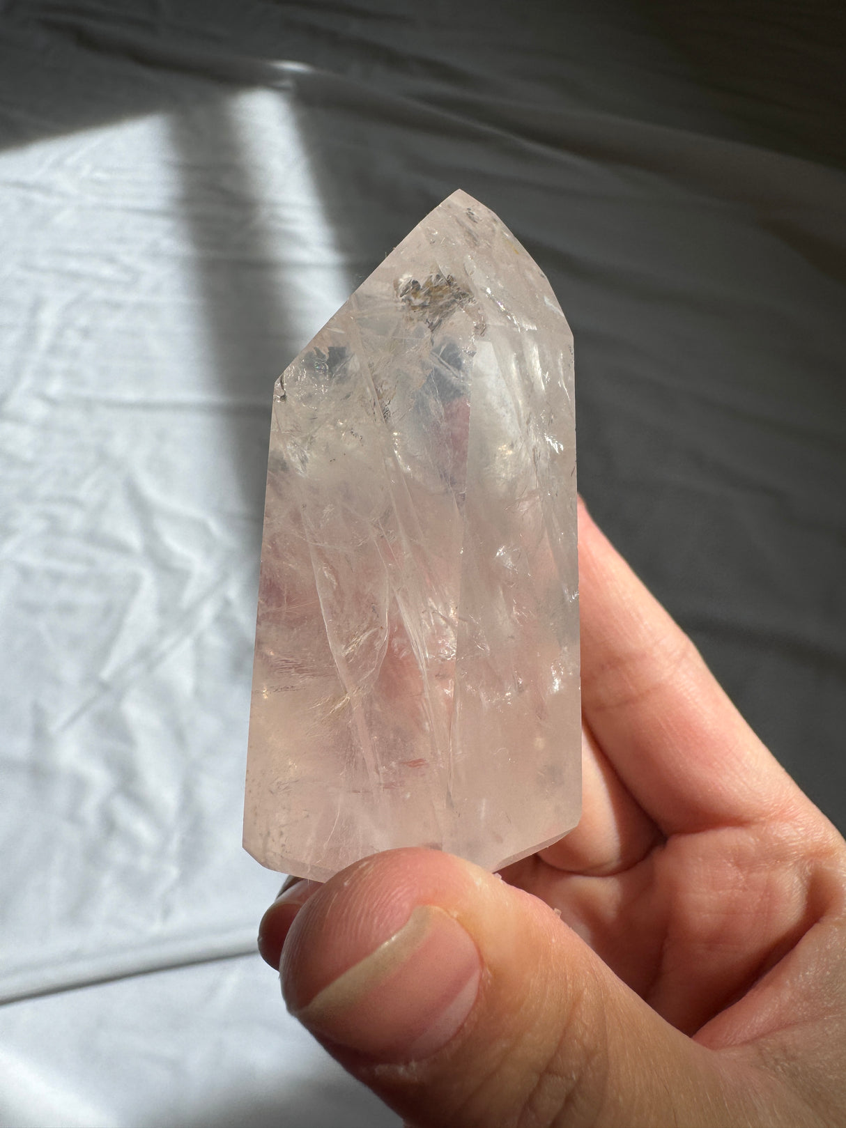 Gemmy Rose Quartz Tower