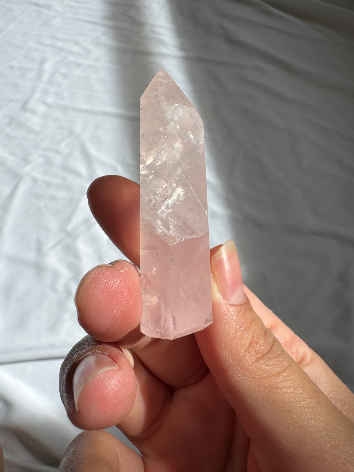 Gemmy Rose Quartz Tower