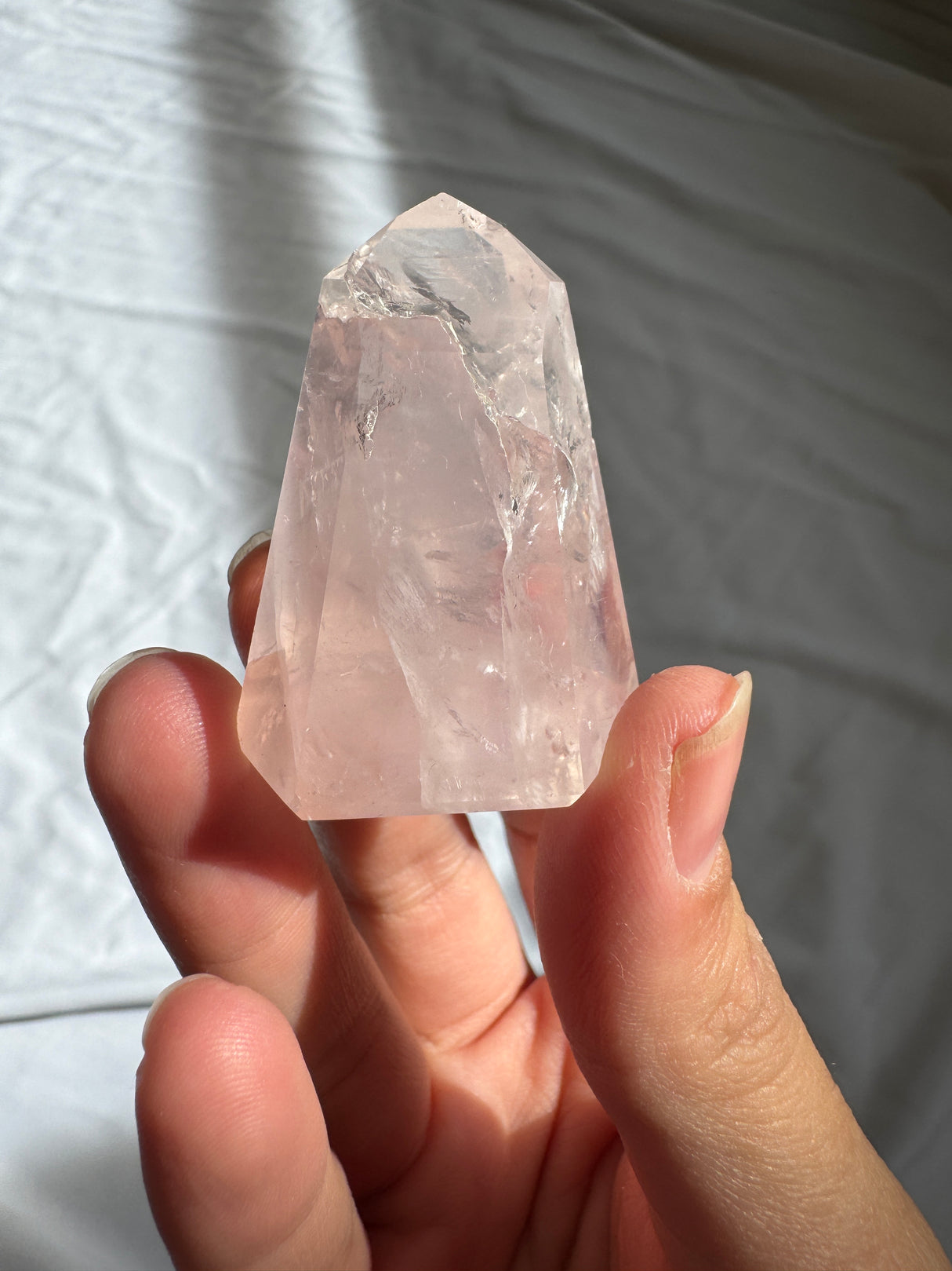 Gemmy Rose Quartz Tower