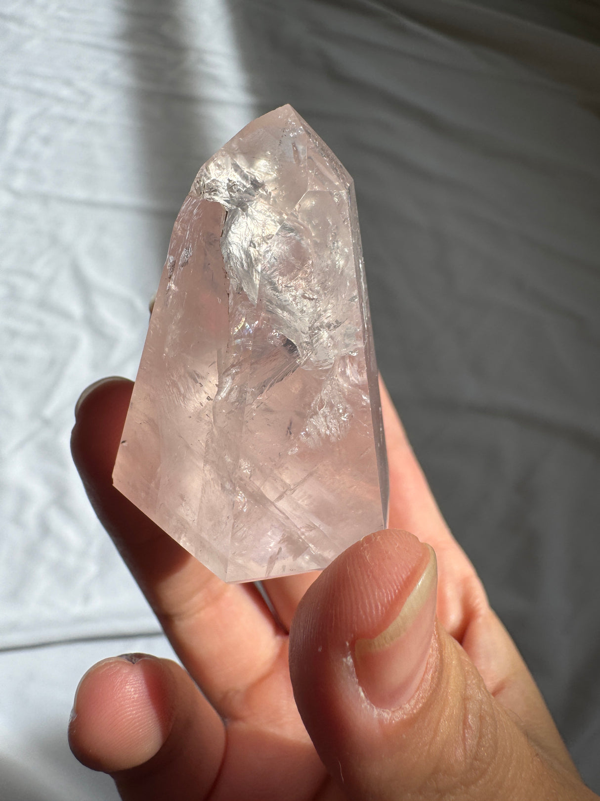 Gemmy Rose Quartz Tower