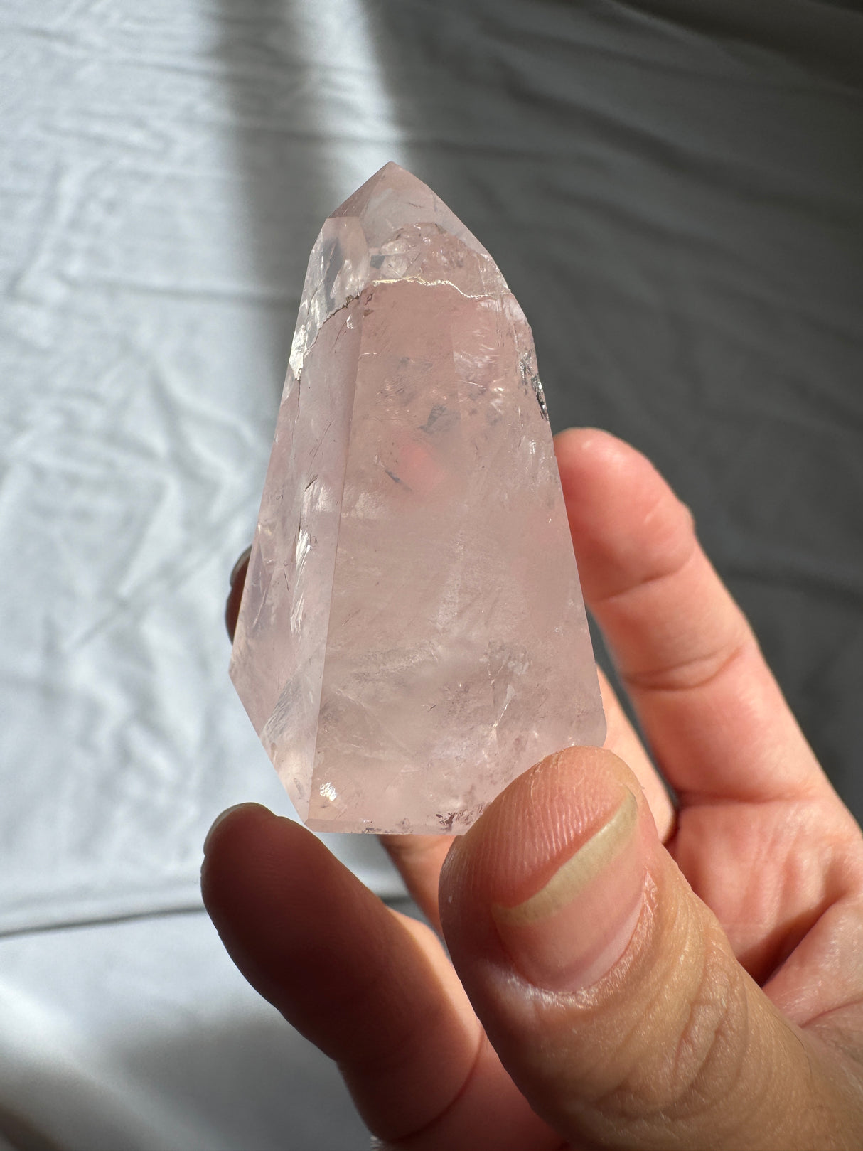 Gemmy Rose Quartz Tower