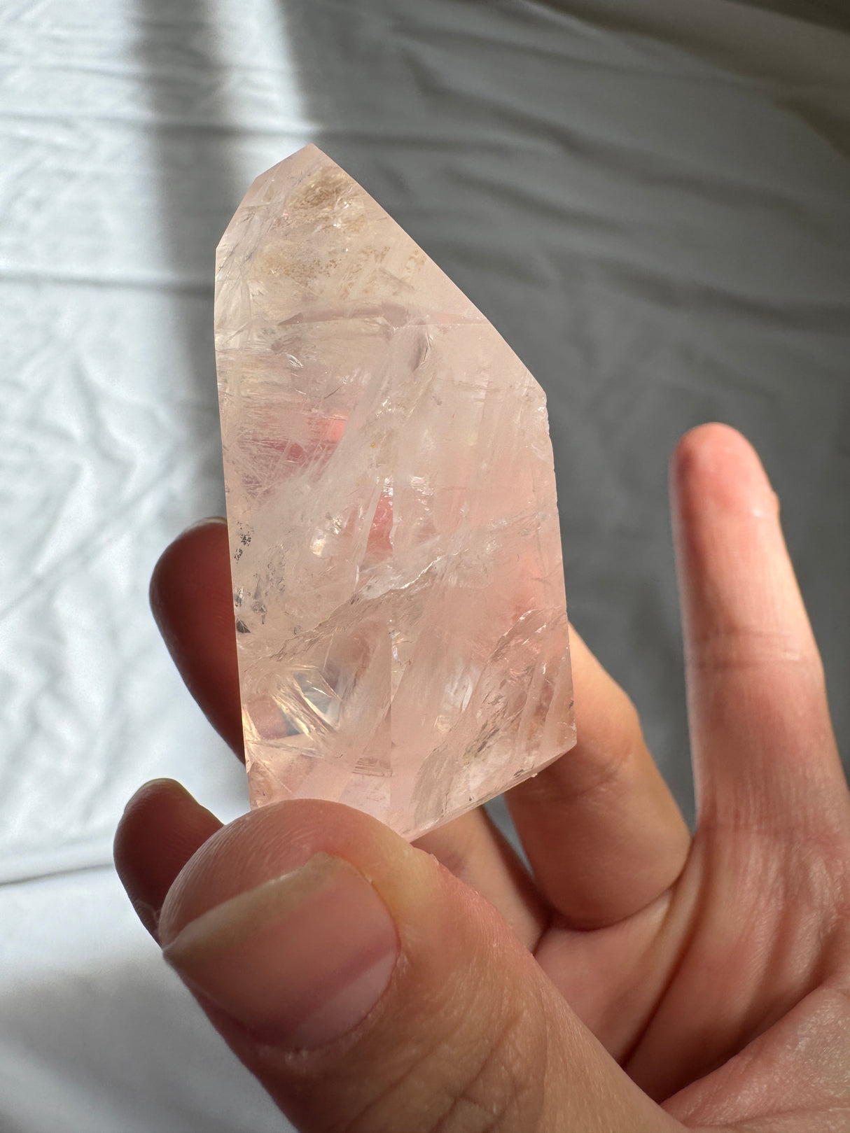 Gemmy Rose Quartz Tower