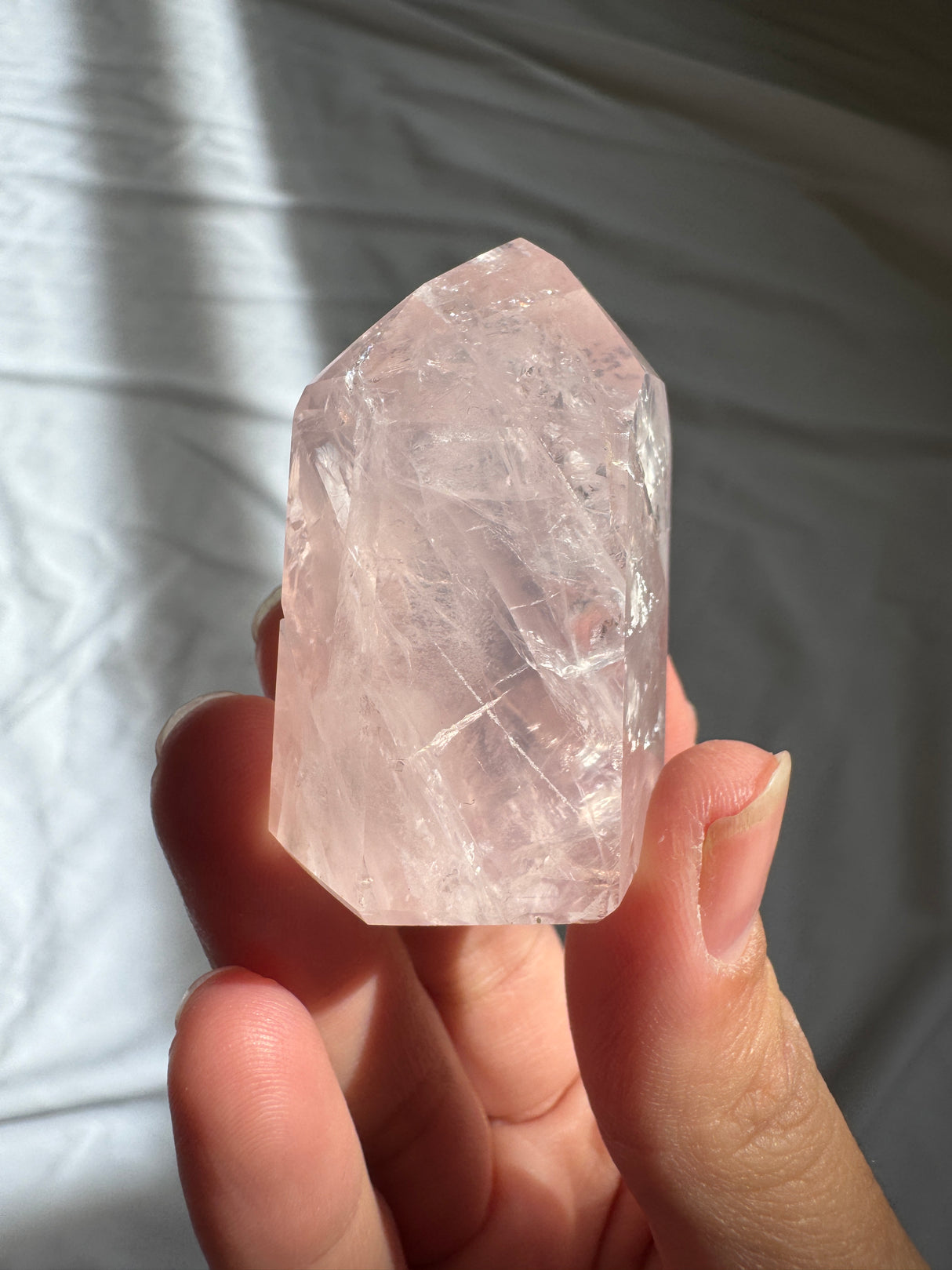 Gemmy Rose Quartz Tower