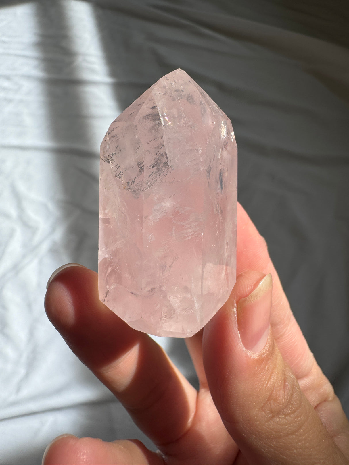Gemmy Rose Quartz Tower