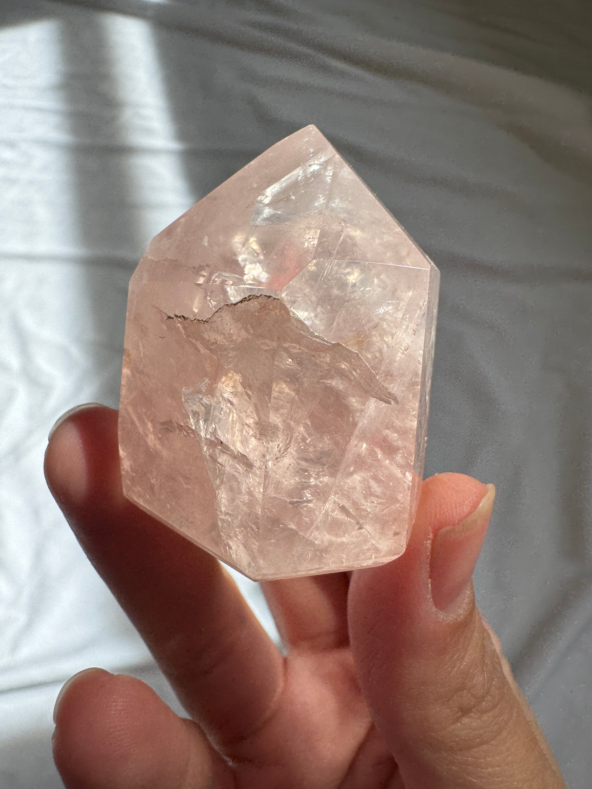 Gemmy Rose Quartz Tower