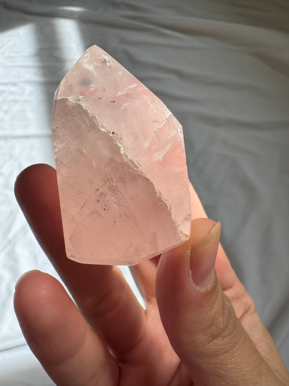 Gemmy Rose Quartz Tower