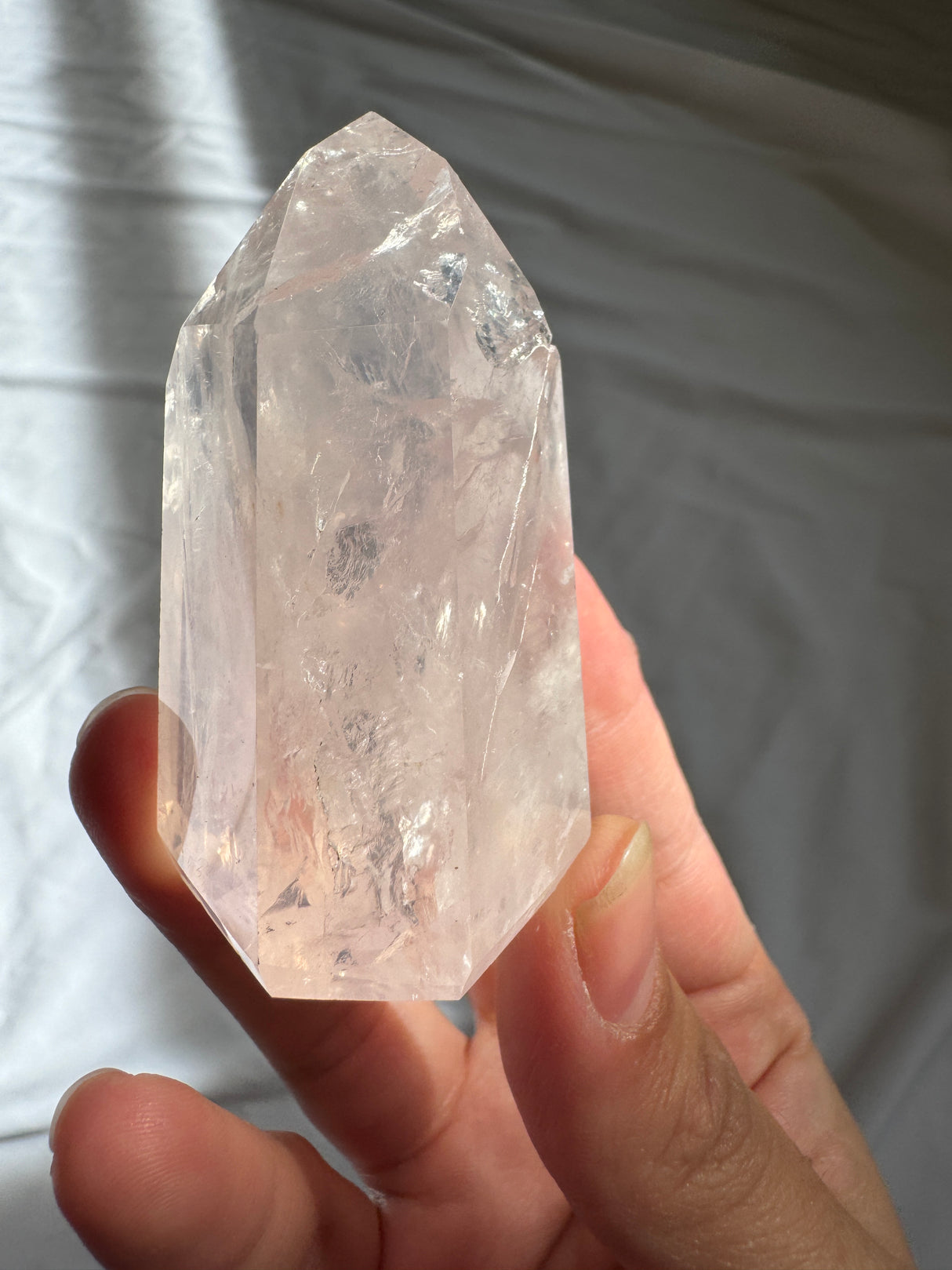 Gemmy Rose Quartz Tower