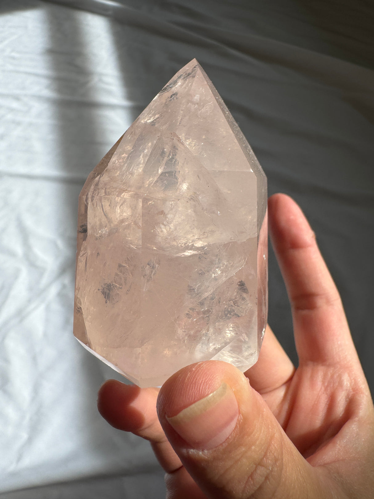 Gemmy Rose Quartz Tower