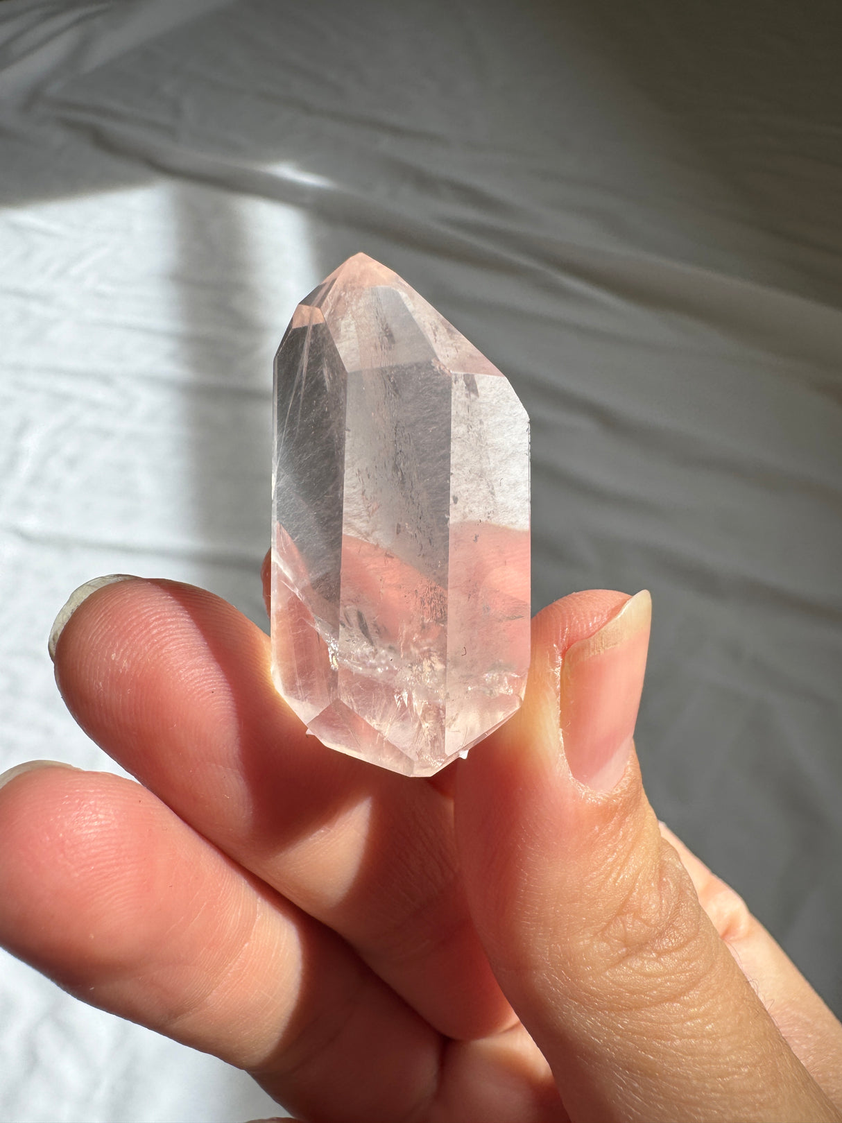 Gemmy Rose Quartz Tower