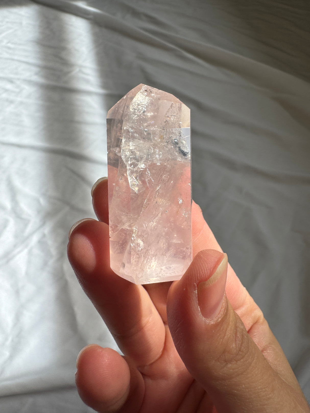Gemmy Rose Quartz Tower