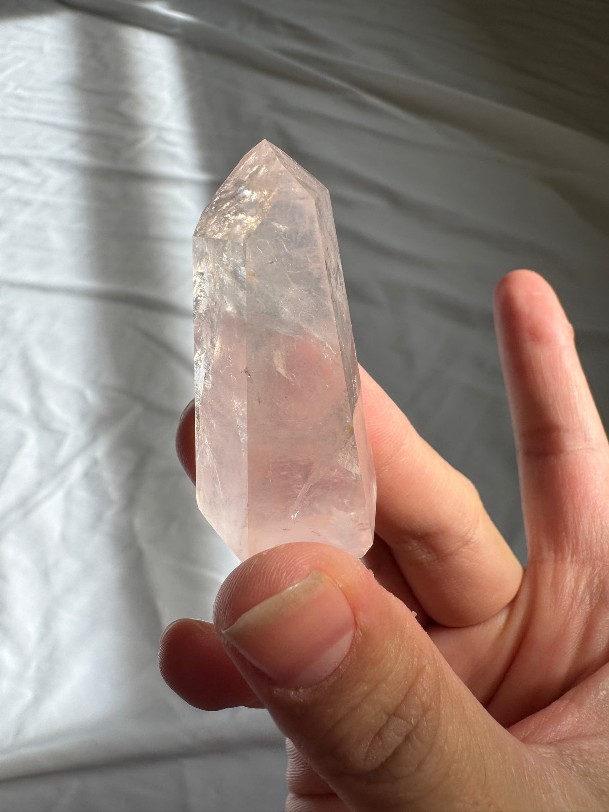 Gemmy Rose Quartz Tower