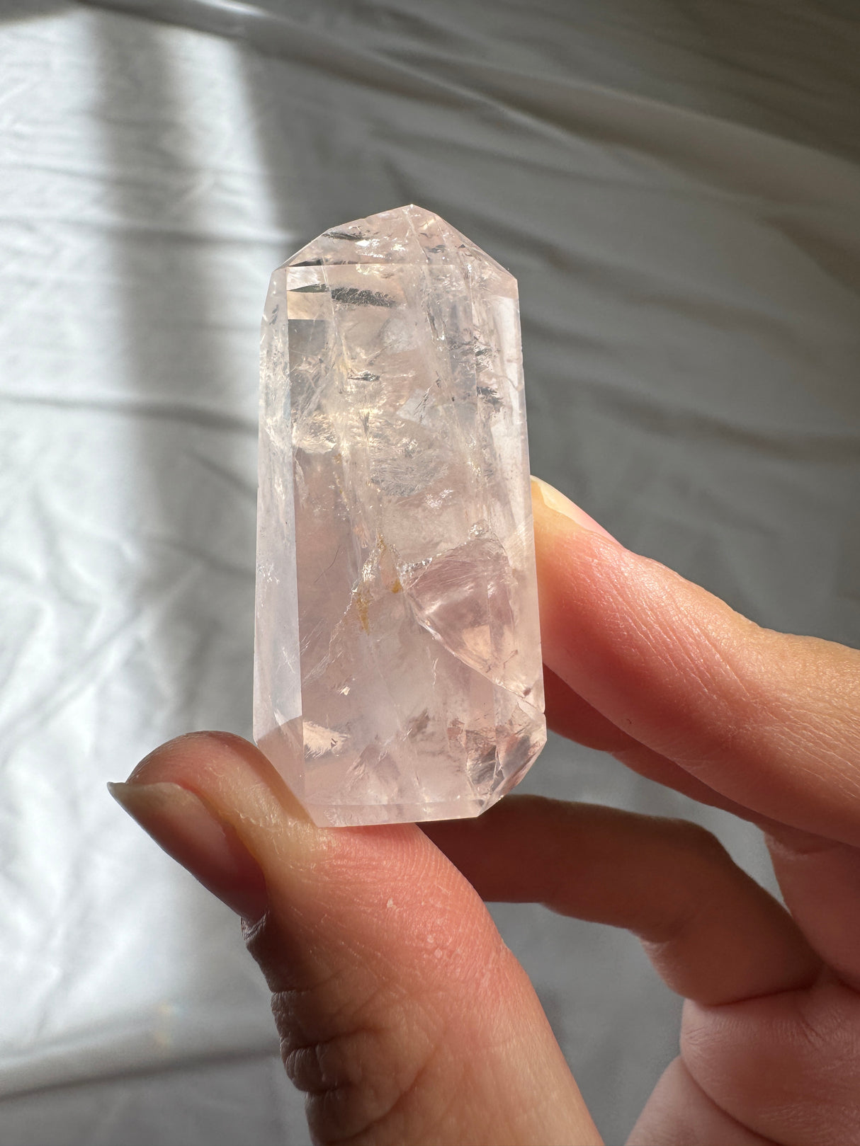 Gemmy Rose Quartz Tower