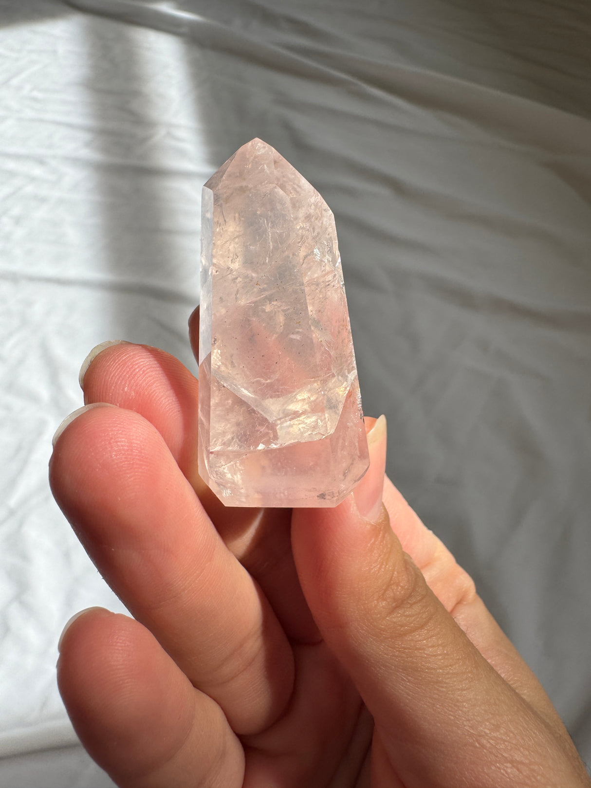 Gemmy Rose Quartz Tower