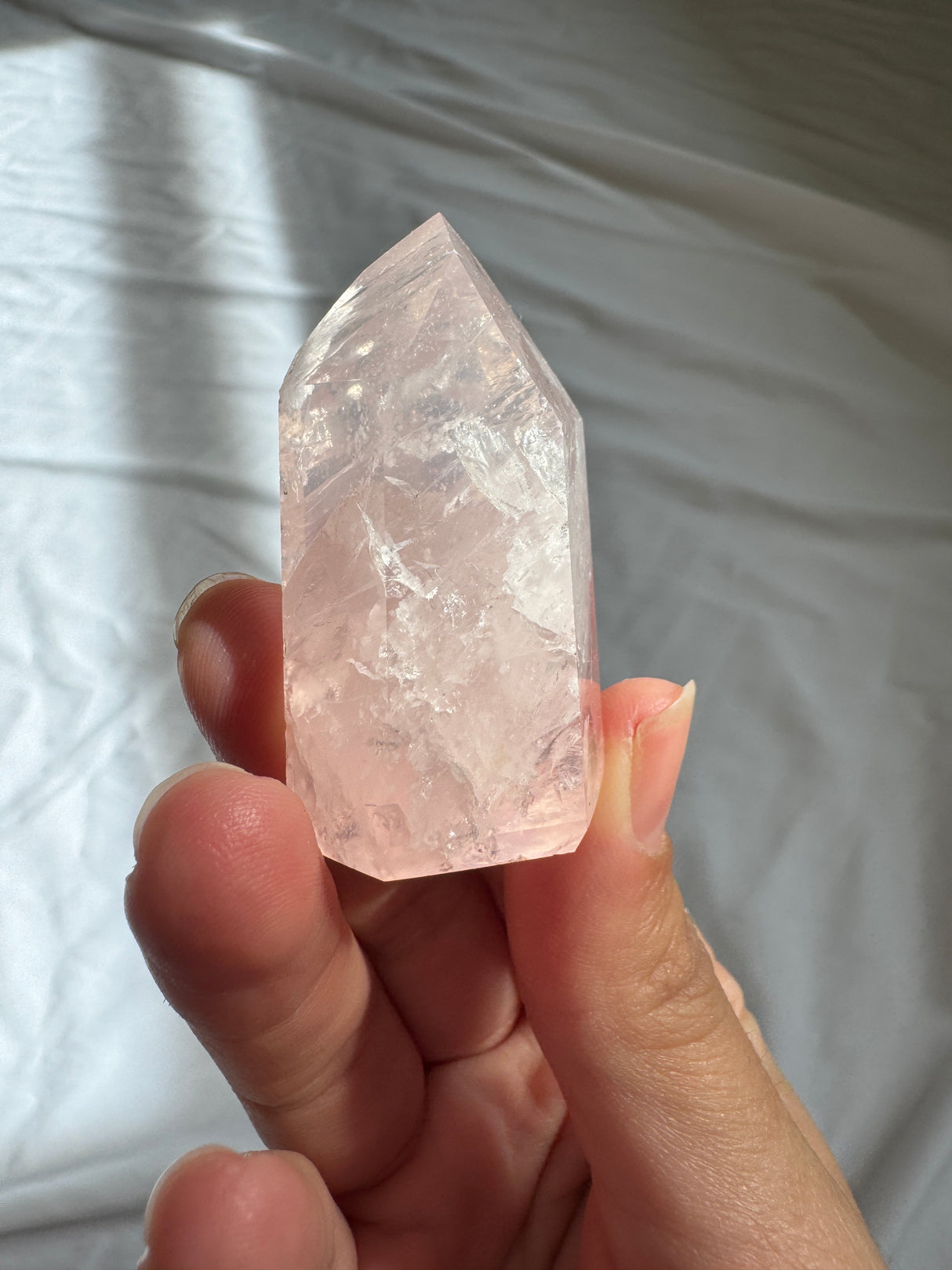 Gemmy Rose Quartz Tower