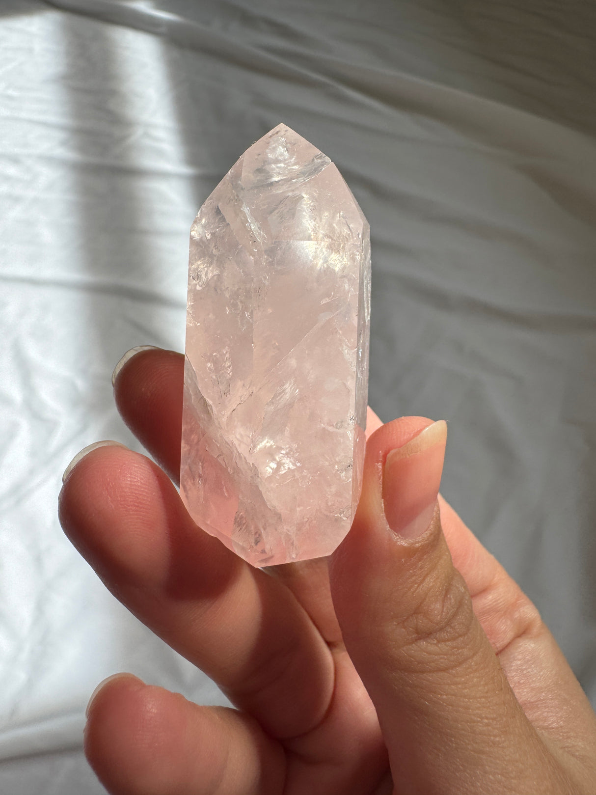 Gemmy Rose Quartz Tower
