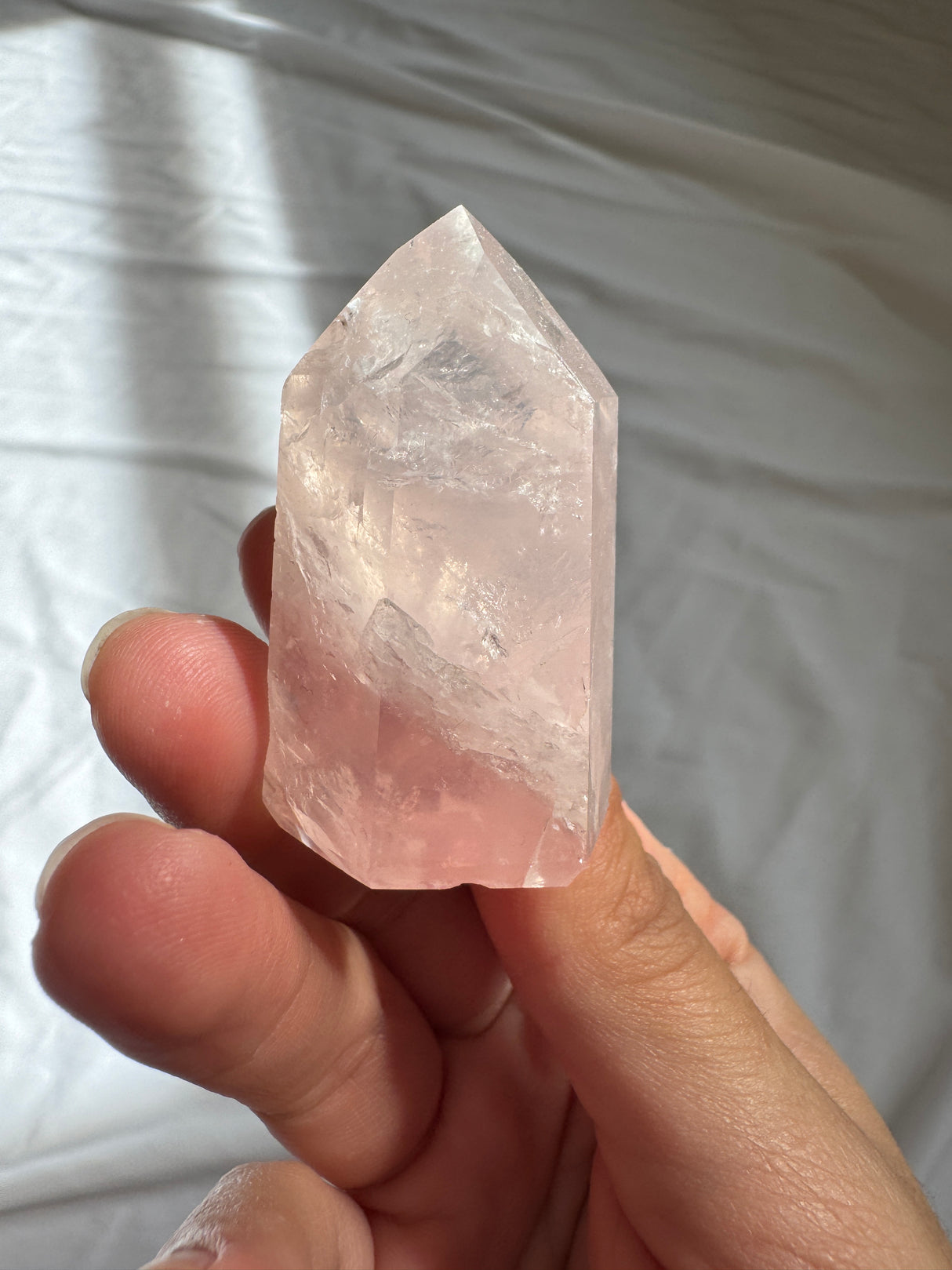Gemmy Rose Quartz Tower
