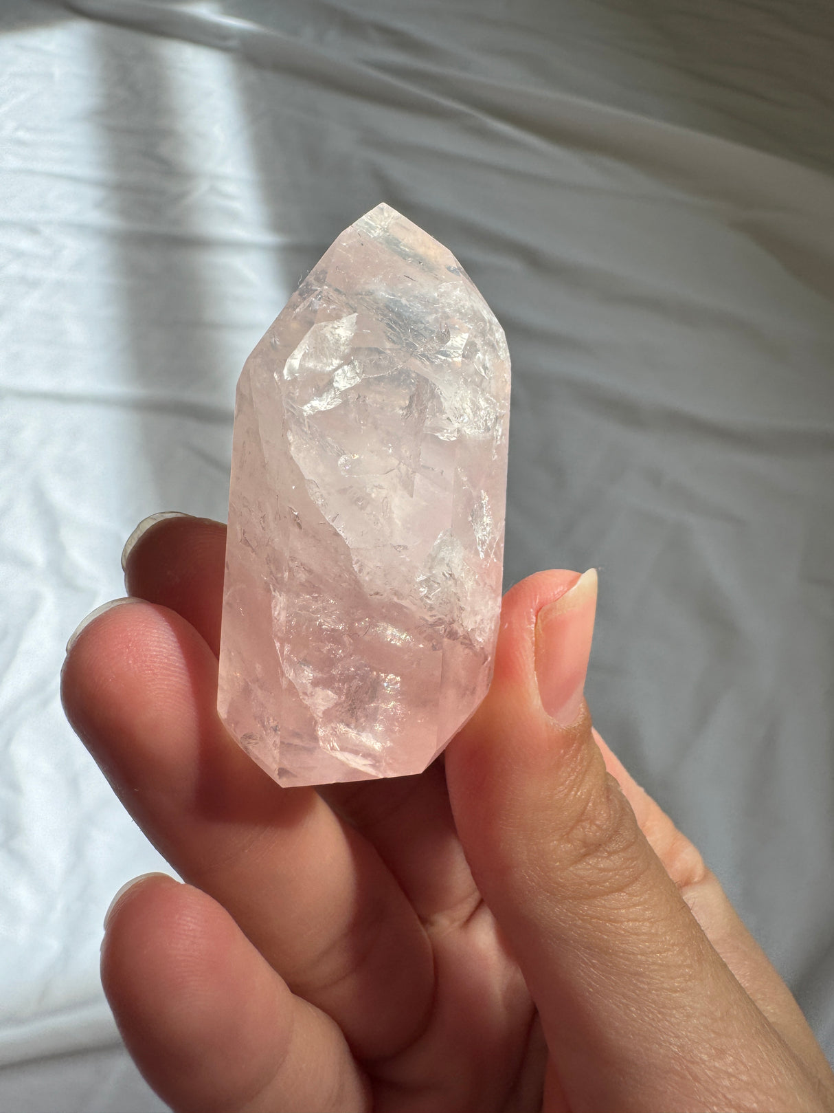 Gemmy Rose Quartz Tower