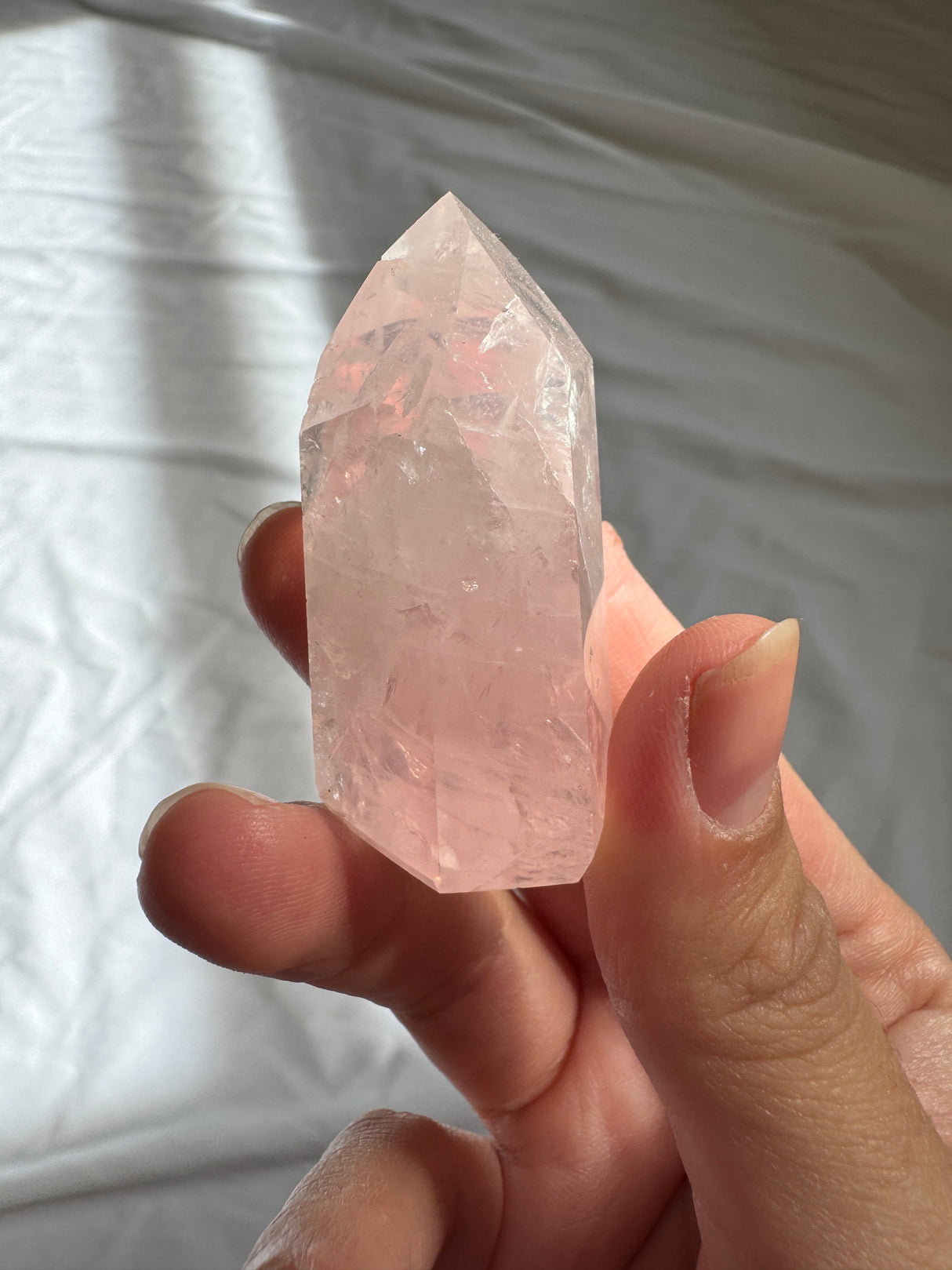 Gemmy Rose Quartz Tower